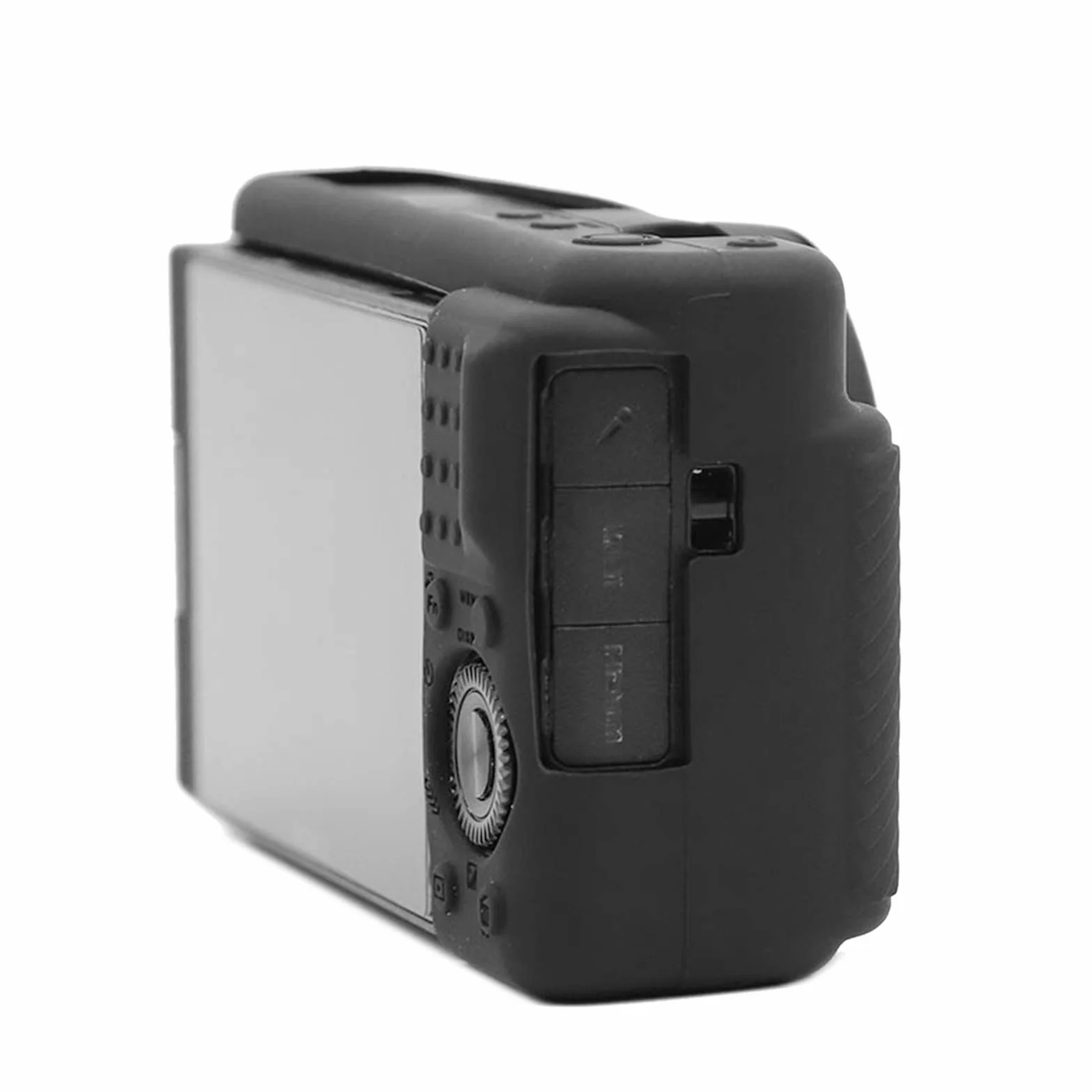 Rieibi Etui ZV-1, miękkie silikonowe etui ochronne do aparatu cyfrowego Sony ZV-1 ZV1, lekkie etui na aparat ZV1 - czarne