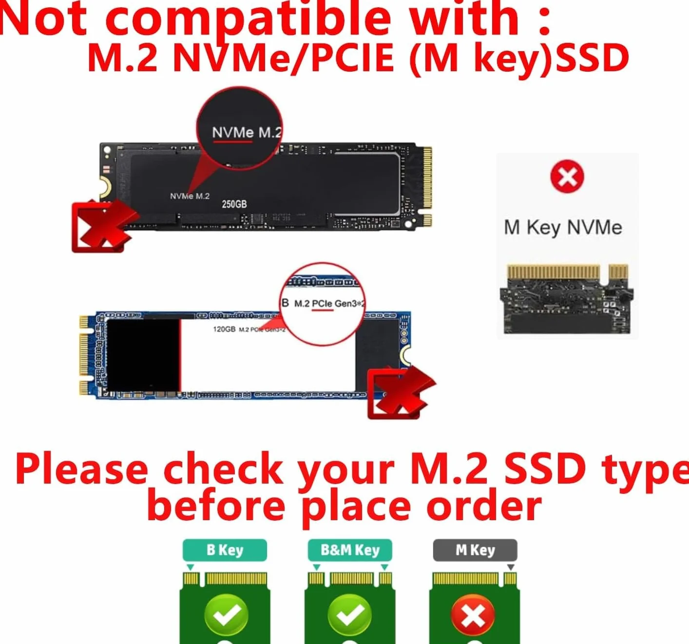 ELUTENG Adapter M.2 NGFF/mSATA 2,5" SATA III, 2 w 1 konwerter do MSATA i B Key/B&M NGFF SSD klucza (NIE obsługuje NVMe/PCIe ani M-Key)