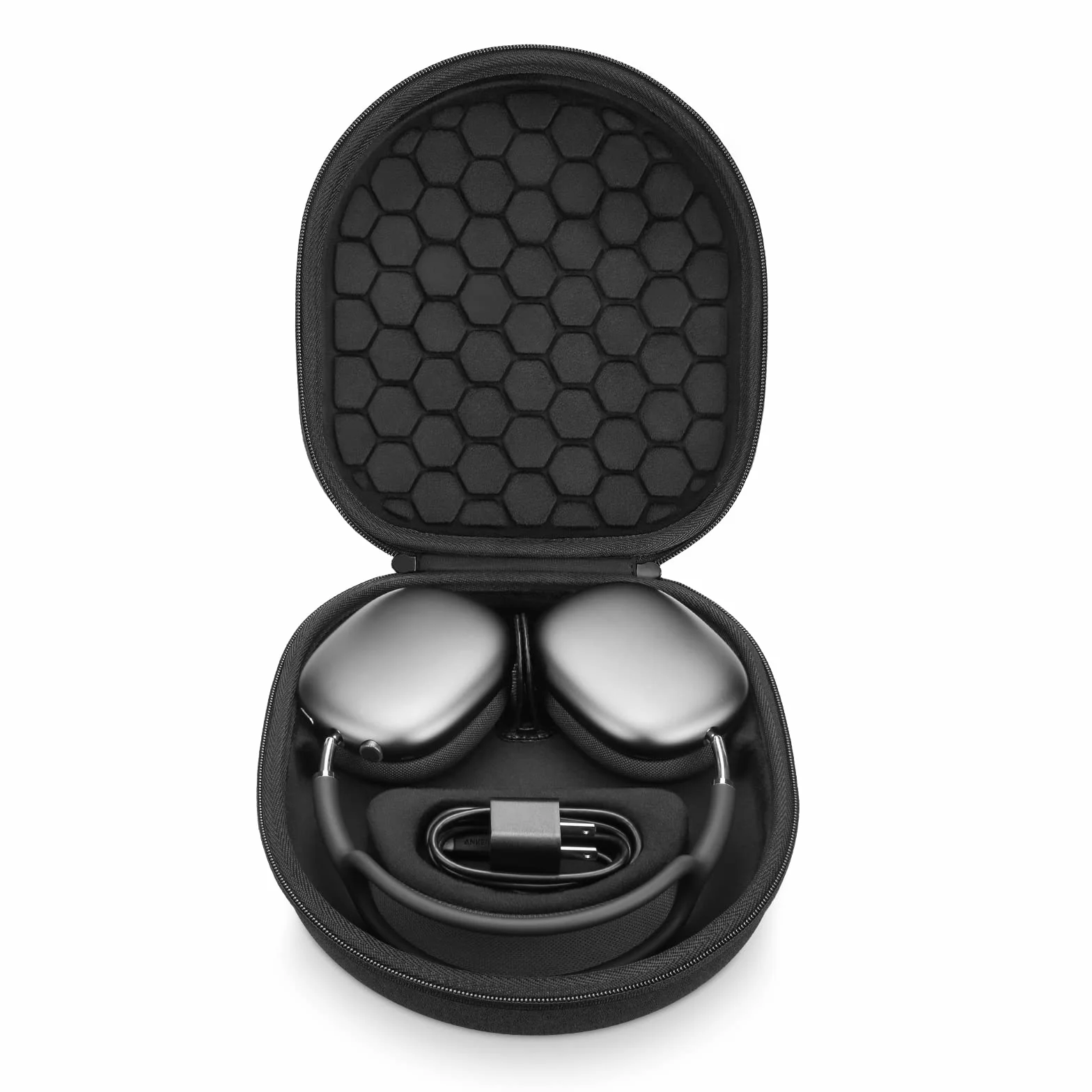 Yinke dla słuchawek Apple AirPods Max obsługuje tryb uśpienia, przenośny futerał i twarde etui -Hardshell Eva etui podróżne (tylko etui)