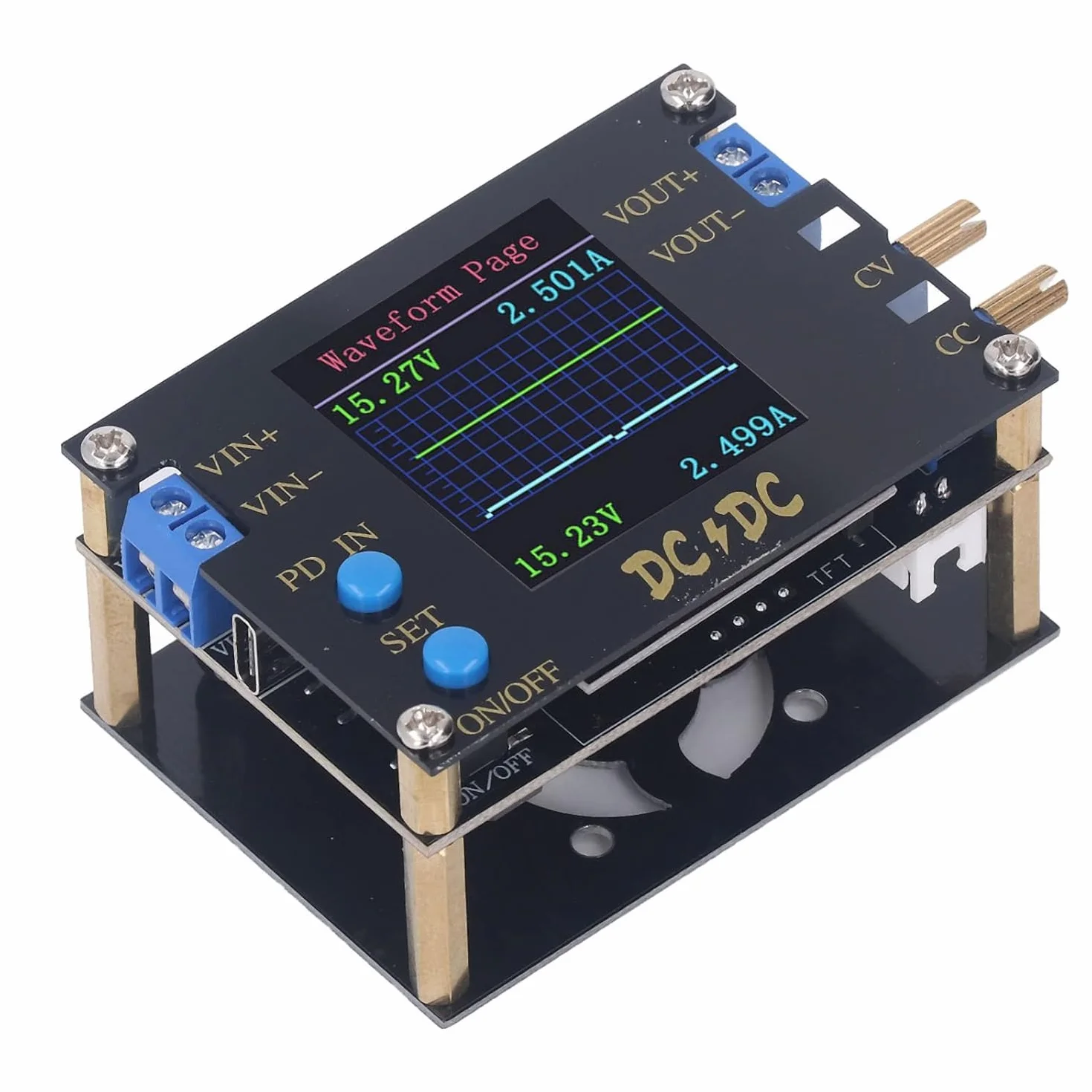 FNIRSI DC DC Automatyczny konwerter 3A 35W Moduł zasilania CC CV
