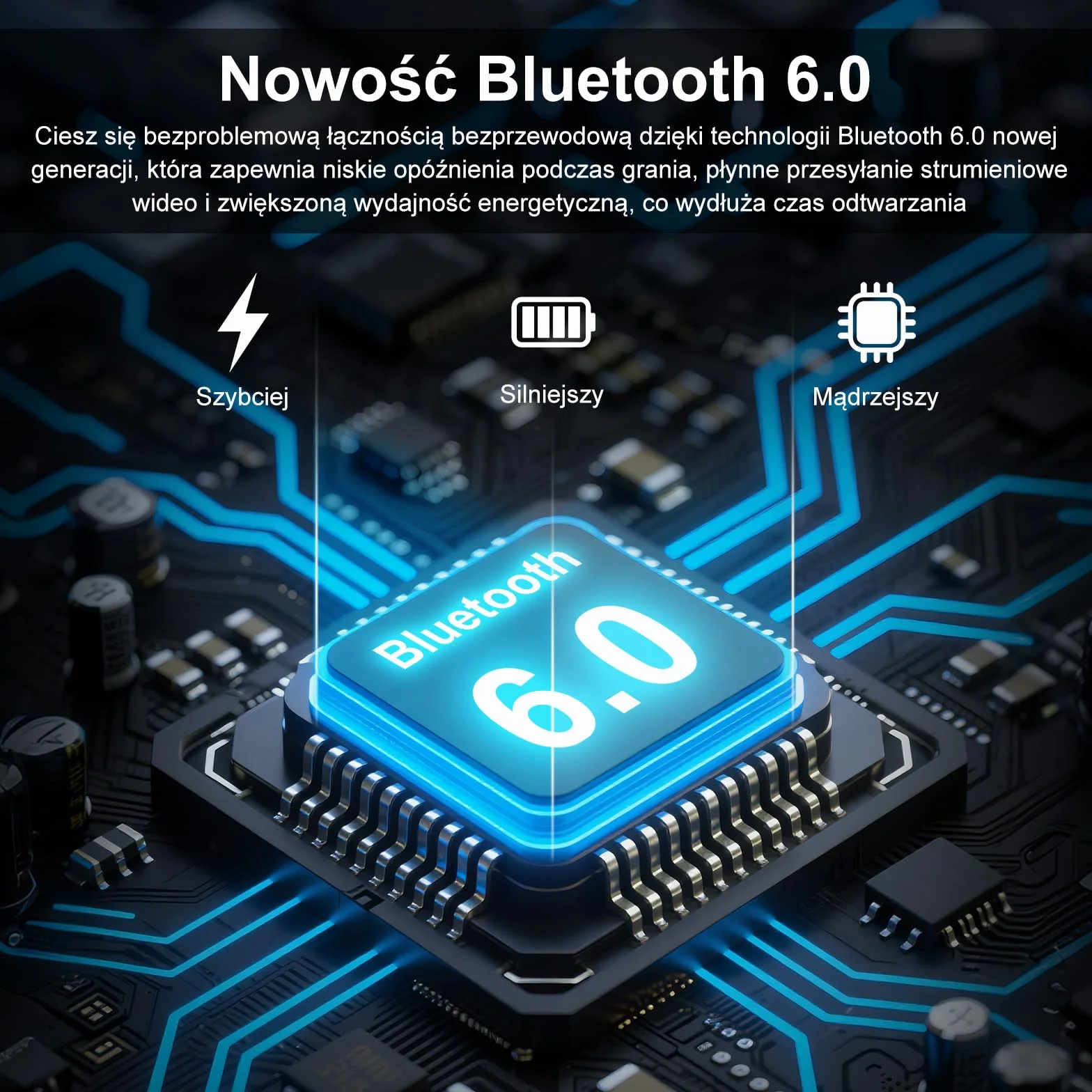 Srhythm NiceComfort 35 (2. Generacja) Hybrydowe słuchawki z redukcją szumów, bezprzewodowa technologia Bluetooth 6.0, 5 mikrofonów z funkcją ENC, przezroczystość, czas odtwarzania 140 godzin