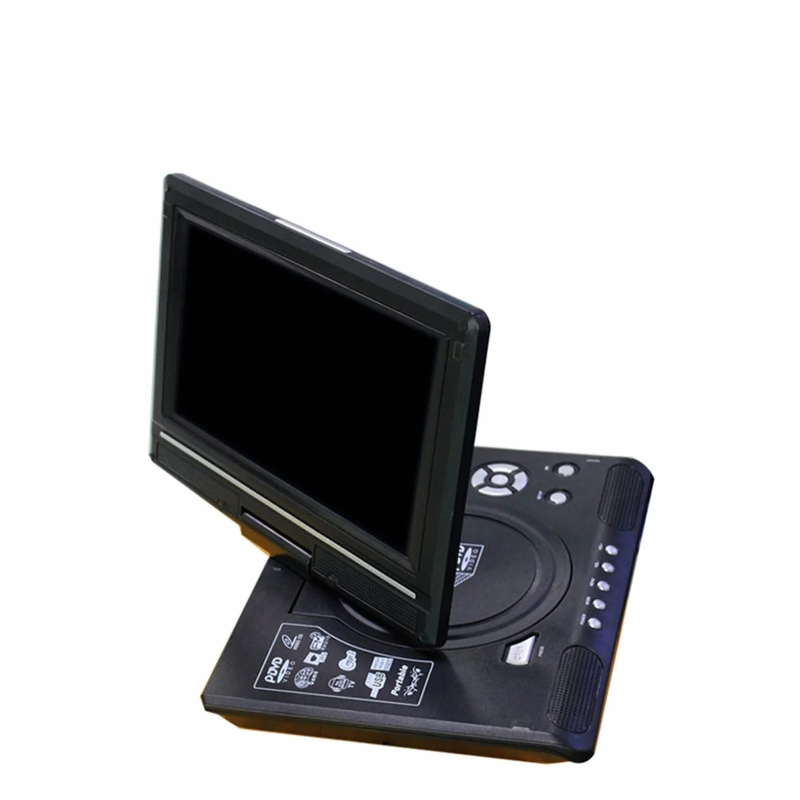 Przenośny odtwarzacz DVD, 9.8 Przenośny odtwarzacz DVD Odtwarzacz wideo HD AV Wejście Wyjście Samochód Mini TV Urządzenie do odtwarzania,for Home,Car(AU Plug)