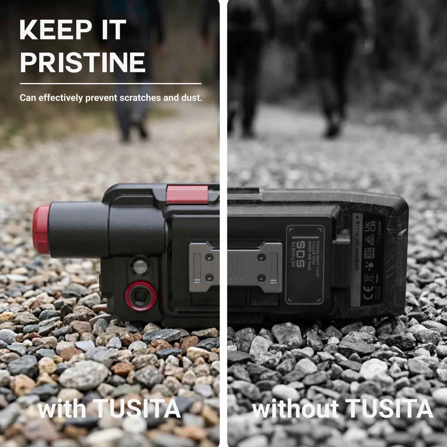 TUSITA Silikonowe Etui Kompatybilny z Garmin GPSMAP H1, H1i Plus GPS Handheld - GPS Systemów Akcesoria