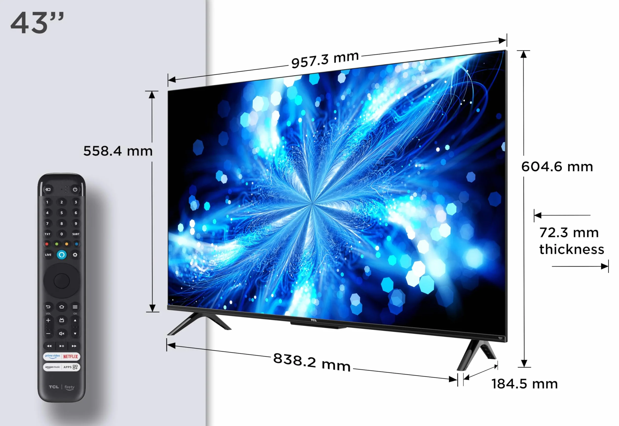 TCL Telewizor 4K HDR 43PF650 Fire TV