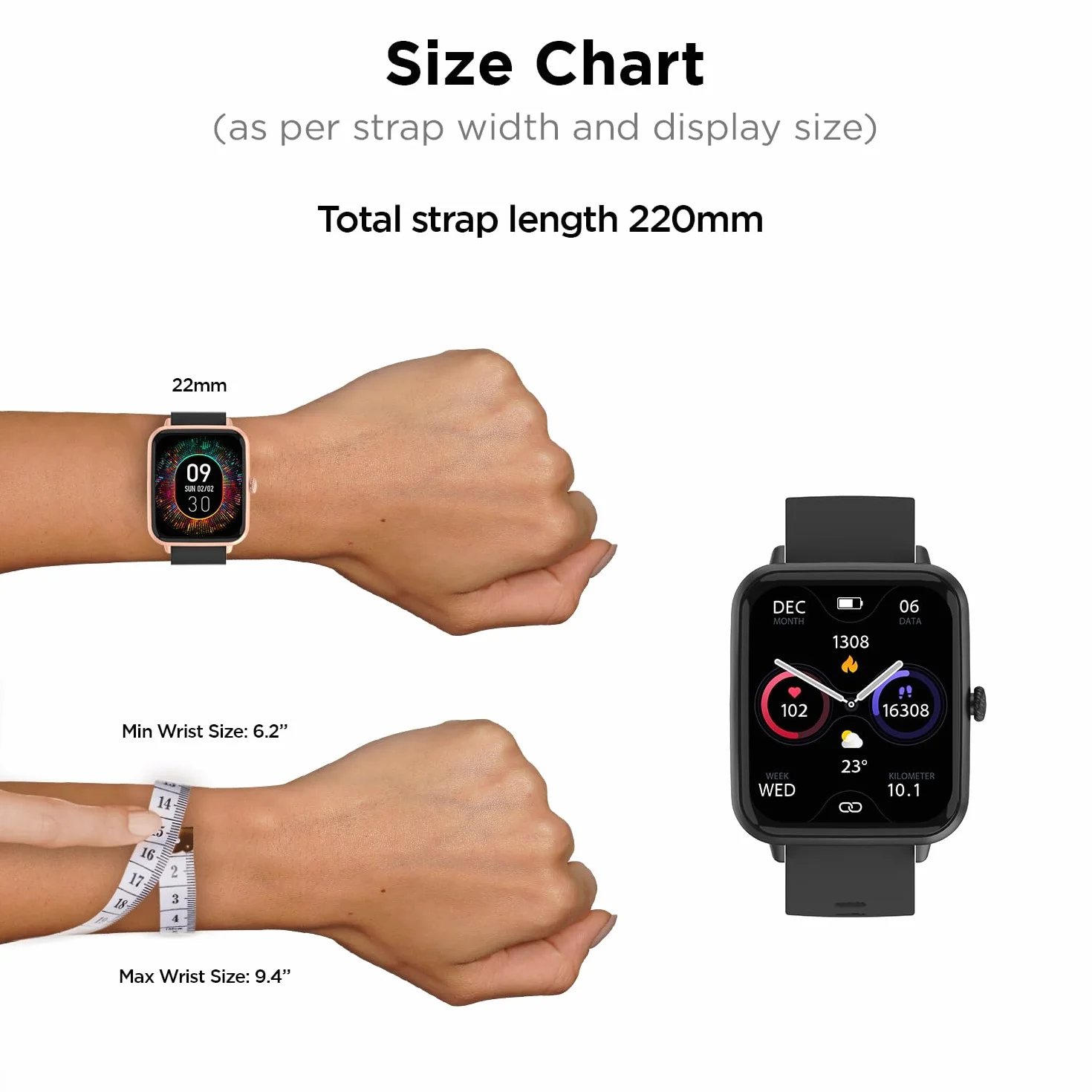 Fire-Boltt Ninja Call Pro Bluetooth Calling Smart Watch, wyświetlacz HD 1,69″, podwójny chip, asystent głosowy AI, 120 trybów sportowych, SpO2 i pulsometr, smartwatch fitness Tracker dla mężczyzn i