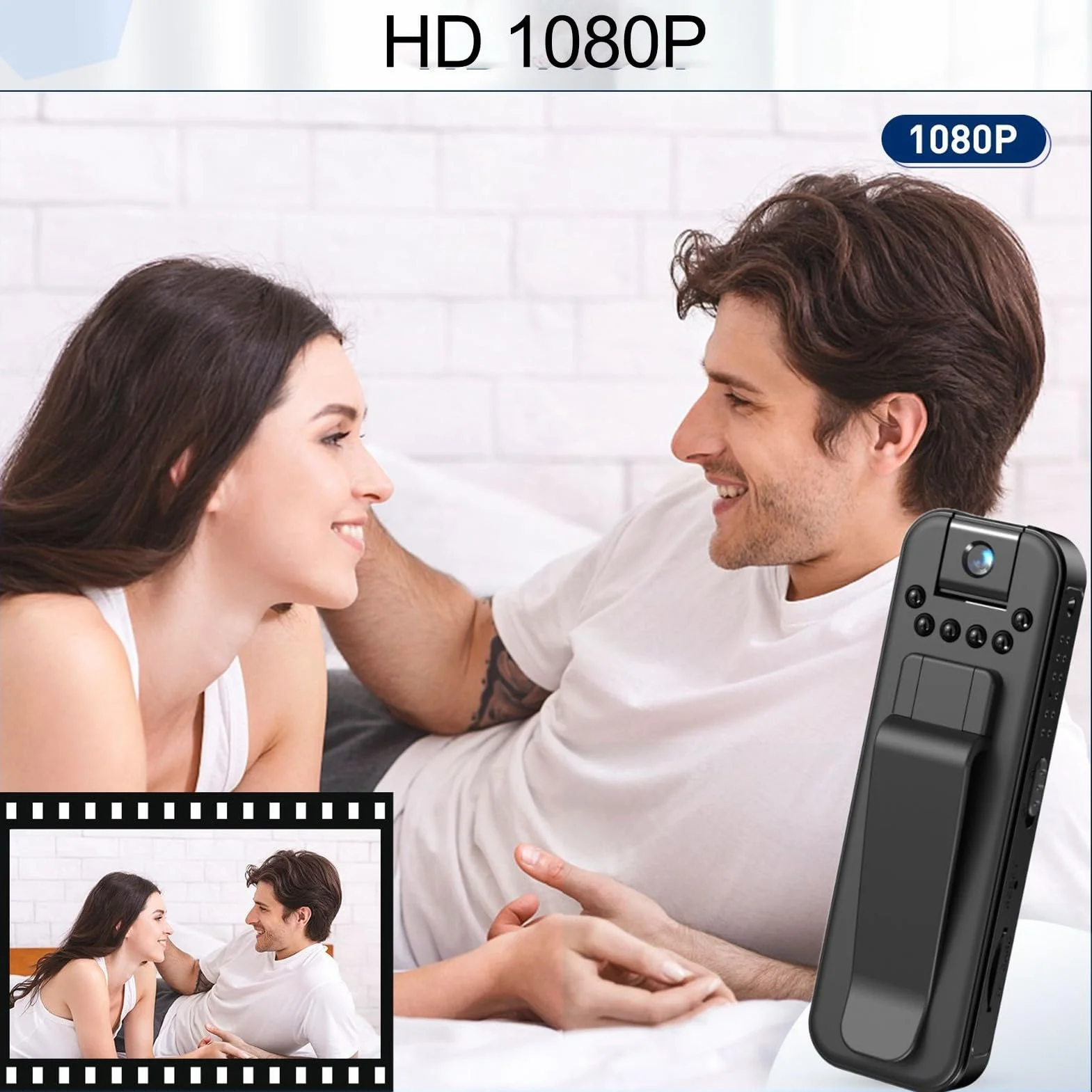 L7 Przenośny rejestrator aparatu z klipsem z tyłu 1080P, szeroki kąt, kamera noszona na ciele z noktowizorem, kompaktowym rozmiarem i dużą pamięcią