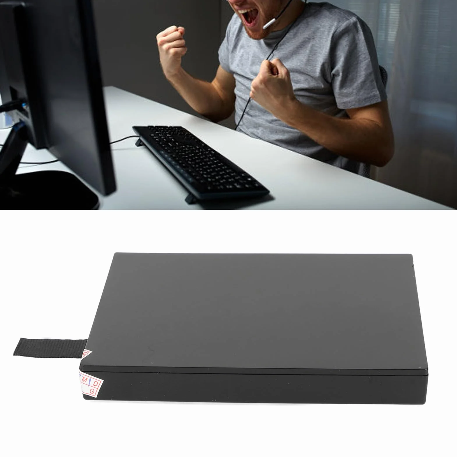 Cocoarm Konsole Gier Wewnętrzny Dysk Twardy, materiał ABS, Ulepszona przestrzeń do Przechowywania dla X 360 Slim, Ultra Fast Performance i Fajna Operacja, Idealne Rozwiązanie do Przechowywania Gier