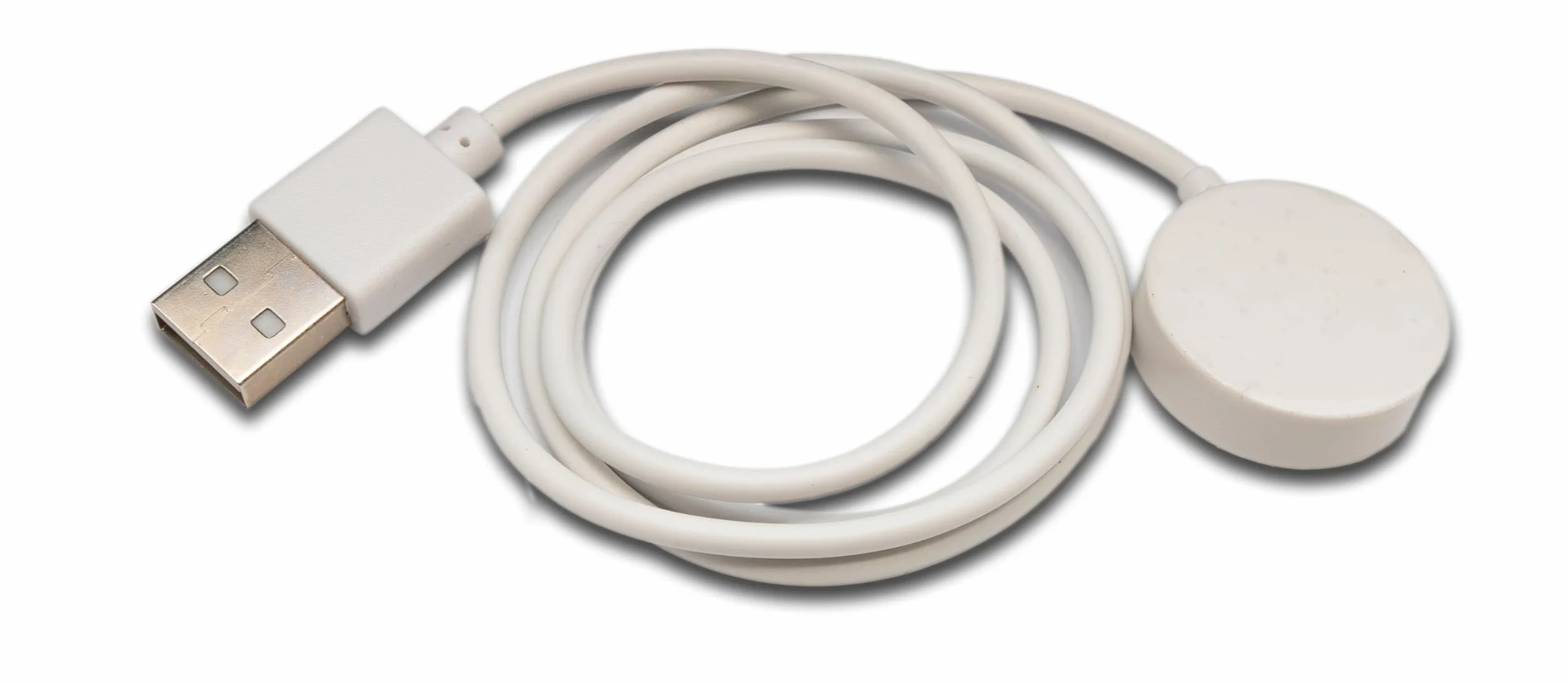 System-S USB 2.0 bezprzewodowy kabel 70 cm stacja ładująca do zegarka Haylou Watch R8 Smartwatch bezprzewodowy adapter biały