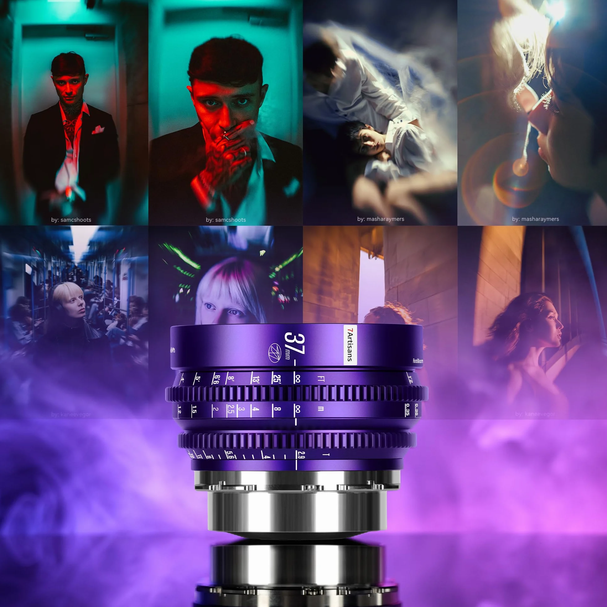 7artisans 37 mm T2.9 Floral Bloom Art Series Explosive Bokeh Pełnoklatkowy Ręczne ustawianie ostrości Profesjonalny obiektyw Cine PL Mount Kompatybilność do kreatywnej fotografii i tworzenia filmów
