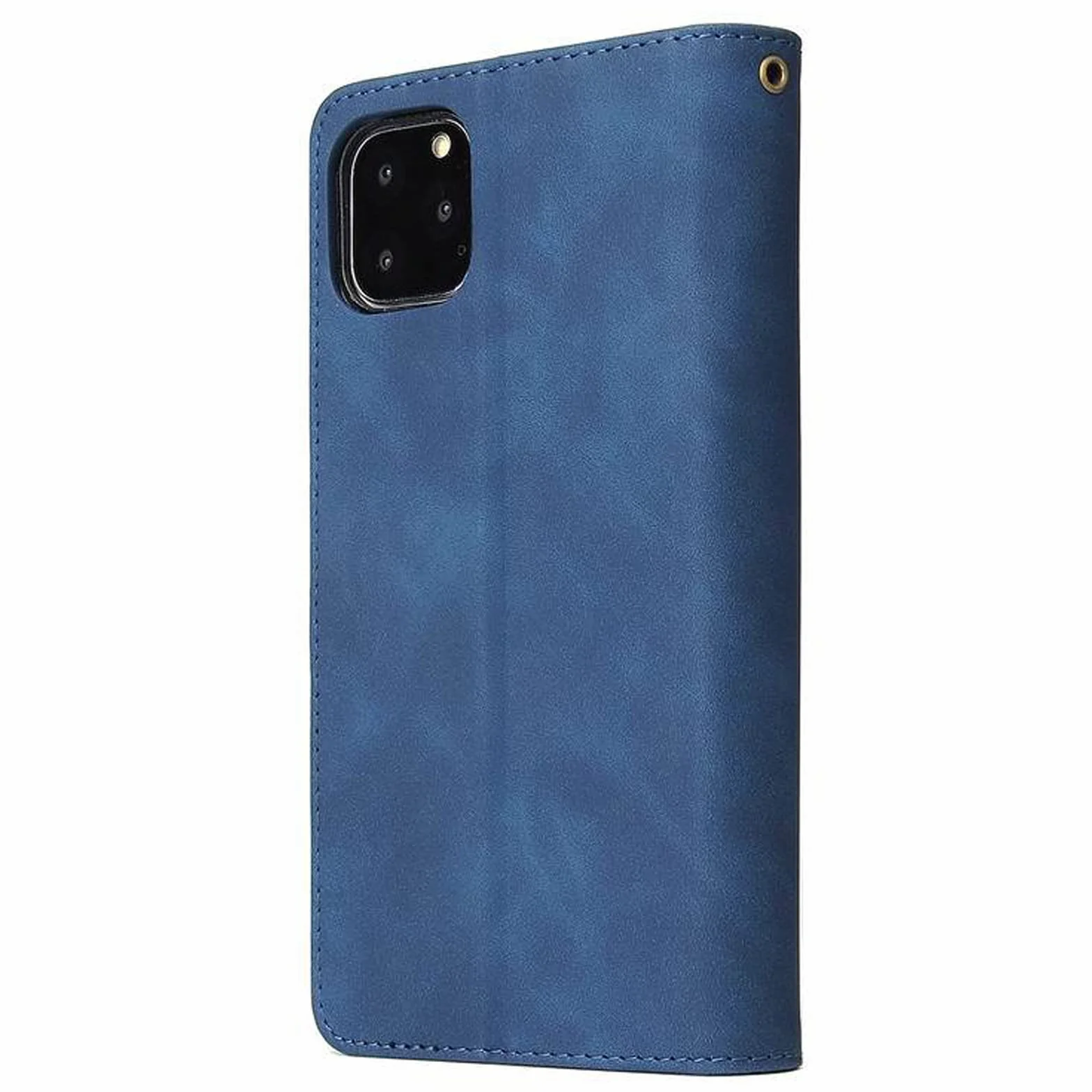 LTL Etui na telefon do iPhone 13 Mini/13/13 Pro/13 Pro Max, wysokiej jakości skórzane etui z klapką z przegródkami na karty etui na telefon magnetyczne zamknięcie, niebieskie, 13 Pro Max 6,7"