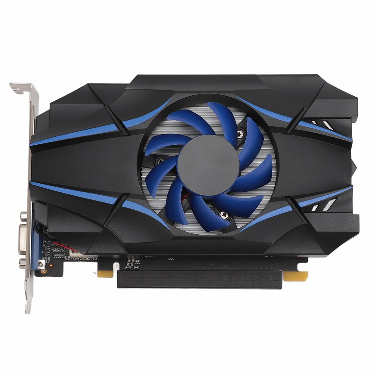 Bewinner Karta Graficzna GT1030 2GD5 |2 GB Pamięci GDDR5, Taktowanie Rdzenia 6008 MHz, PCIe 2.0 X16 z HDMI/VGA, Chłodzenie Wentylatorem do Gier i Pracy na Komputerze