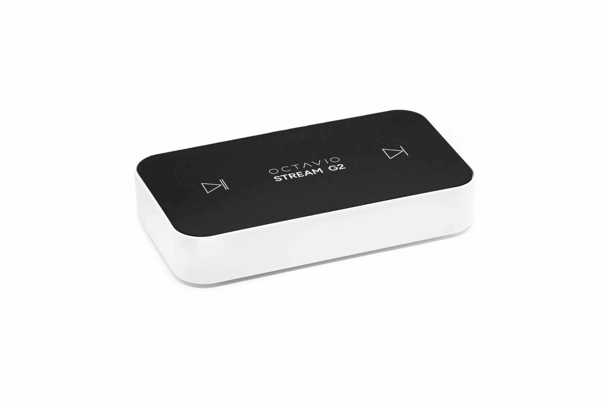 Octavio Stream G2 – streamer audio, WLAN, kompatybilny z Google Cast, AirPlay 2, Qobuz Connect, Spotify Connect, Tidal Connect, Deezer, YouTube Music, Hi-Res, Multiroom, Radio (Kabel Mini Toslink)