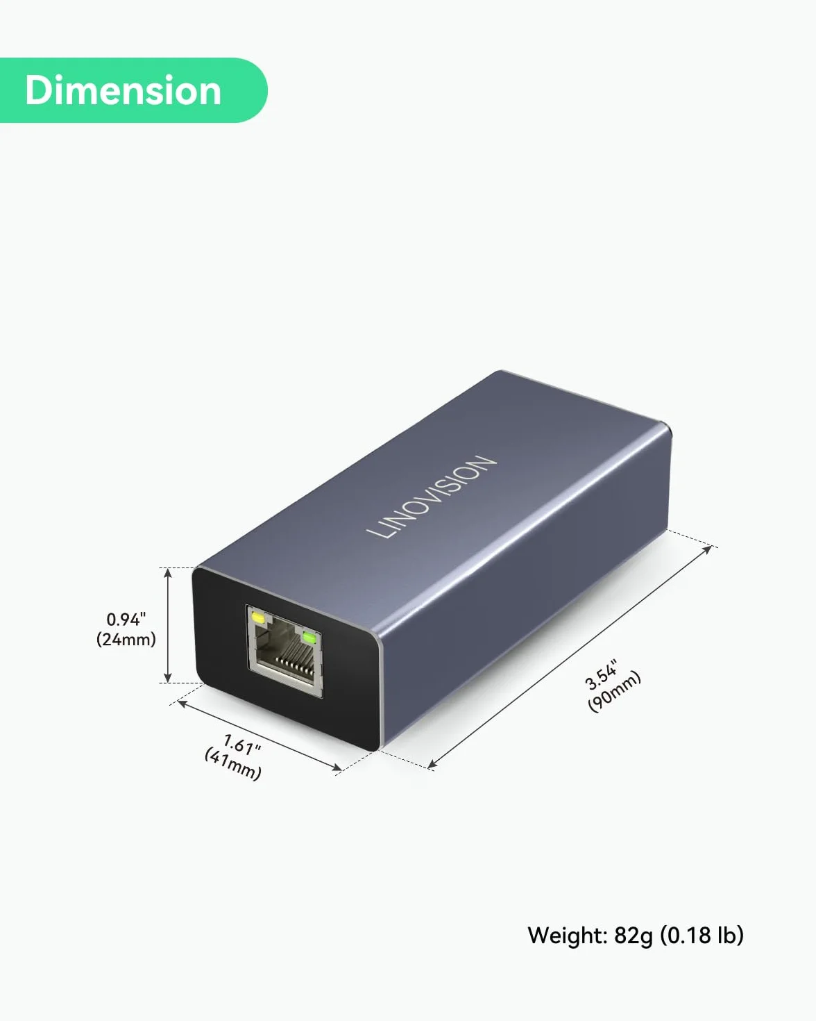 LINOVISION Konwerter POE na USB-C, przesyłanie danych i ładowanie za pomocą jednego kabla, konwersja lEEE802.3af/at POE na USB typu C z Ethernetem 10/100 Mb/s, wyjście 9 V/2,22 A lub 5 V/2 A | Wyjście 9 V/2,22 A i 5 V/2 A | Plug and Play | do telefonów, t