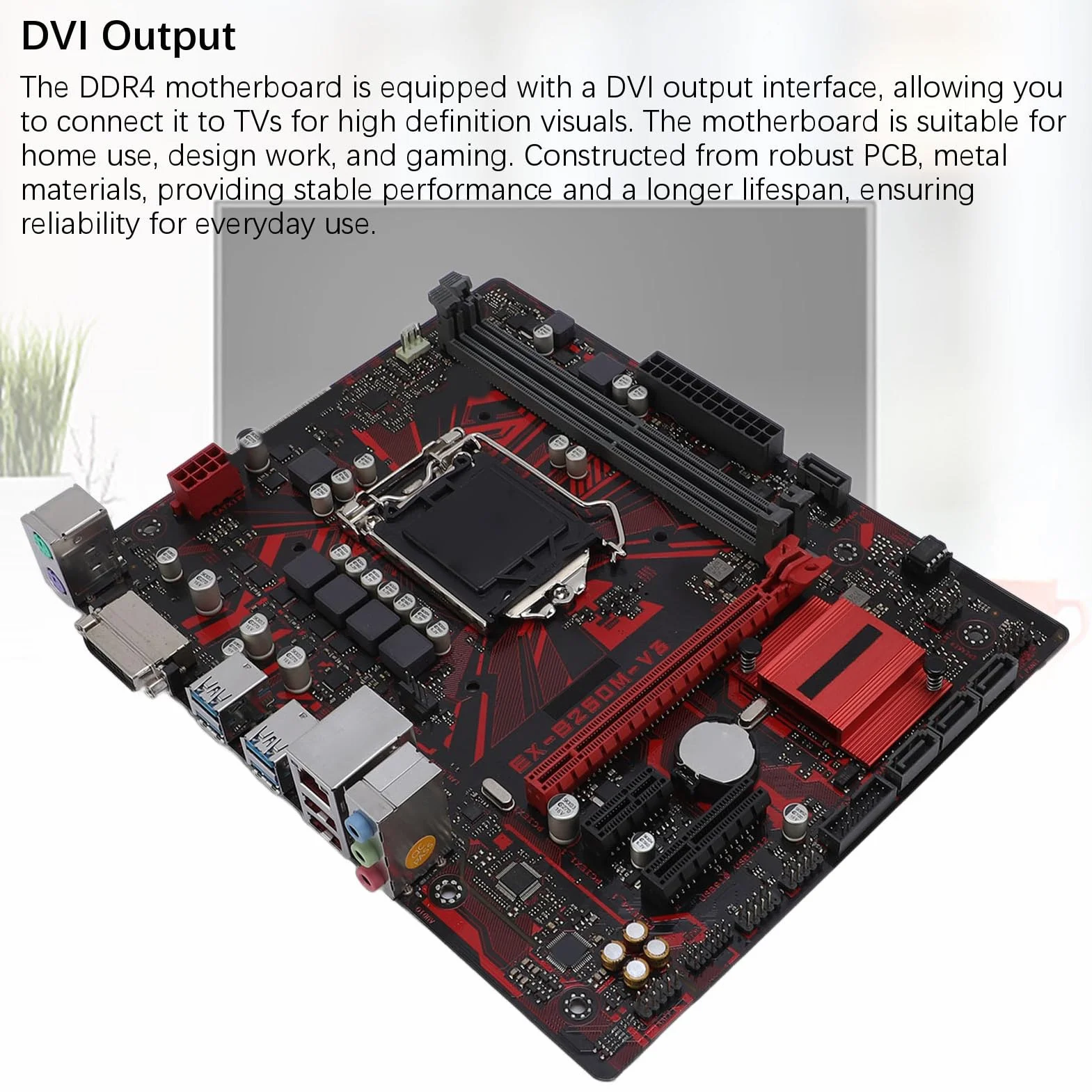 EX-B250M-V3 M-ATX Pulpitowa Płyta Główna z obsługą DDR4 2400 MHz, kompatybilność LGA 1151 dla Rdzenia 7./6. Generacji I7/I5/I3, PCI E 3.0 Gniazda Ekspansji i Wyjście DVI