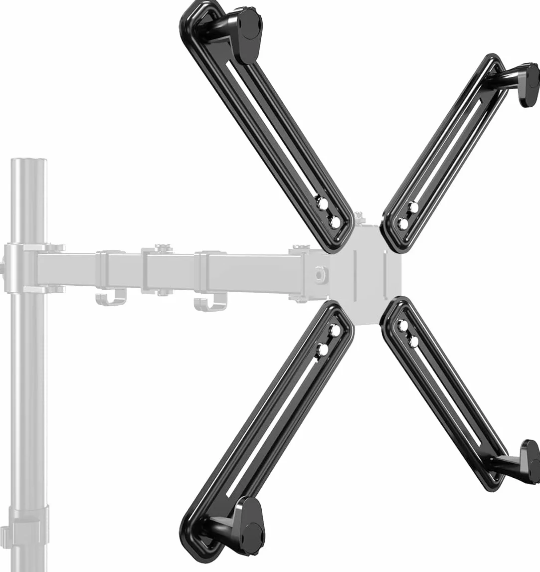 Suptek Adapter inny niż VESA do zestawu wspornika ramienia monitora do ekranów 13-32 cali, VESA 75×75/100×100mm