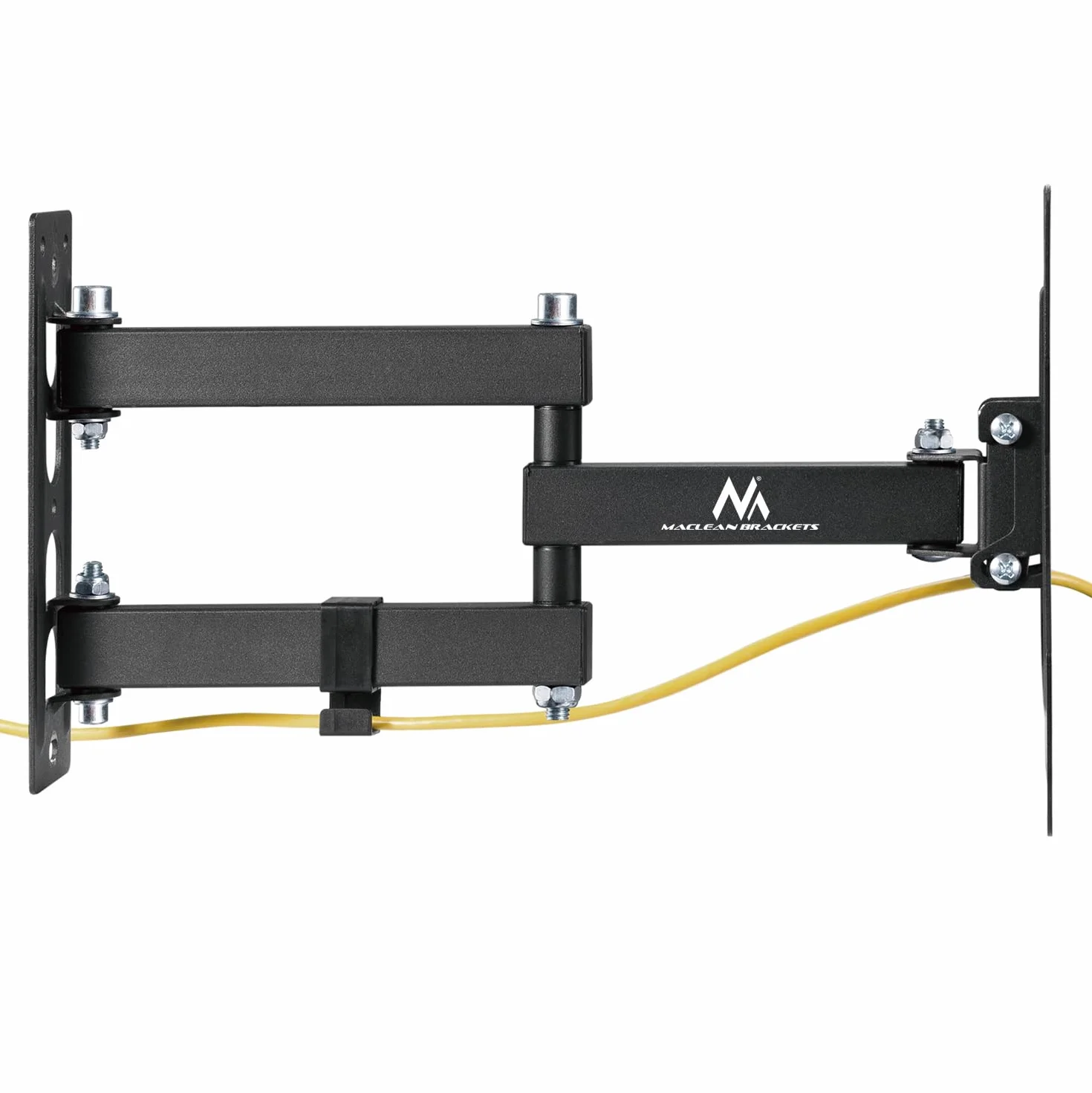 Maclean Uchwyt do telewizora monitora VESA 200x200 23-43" 30kg Czarny
