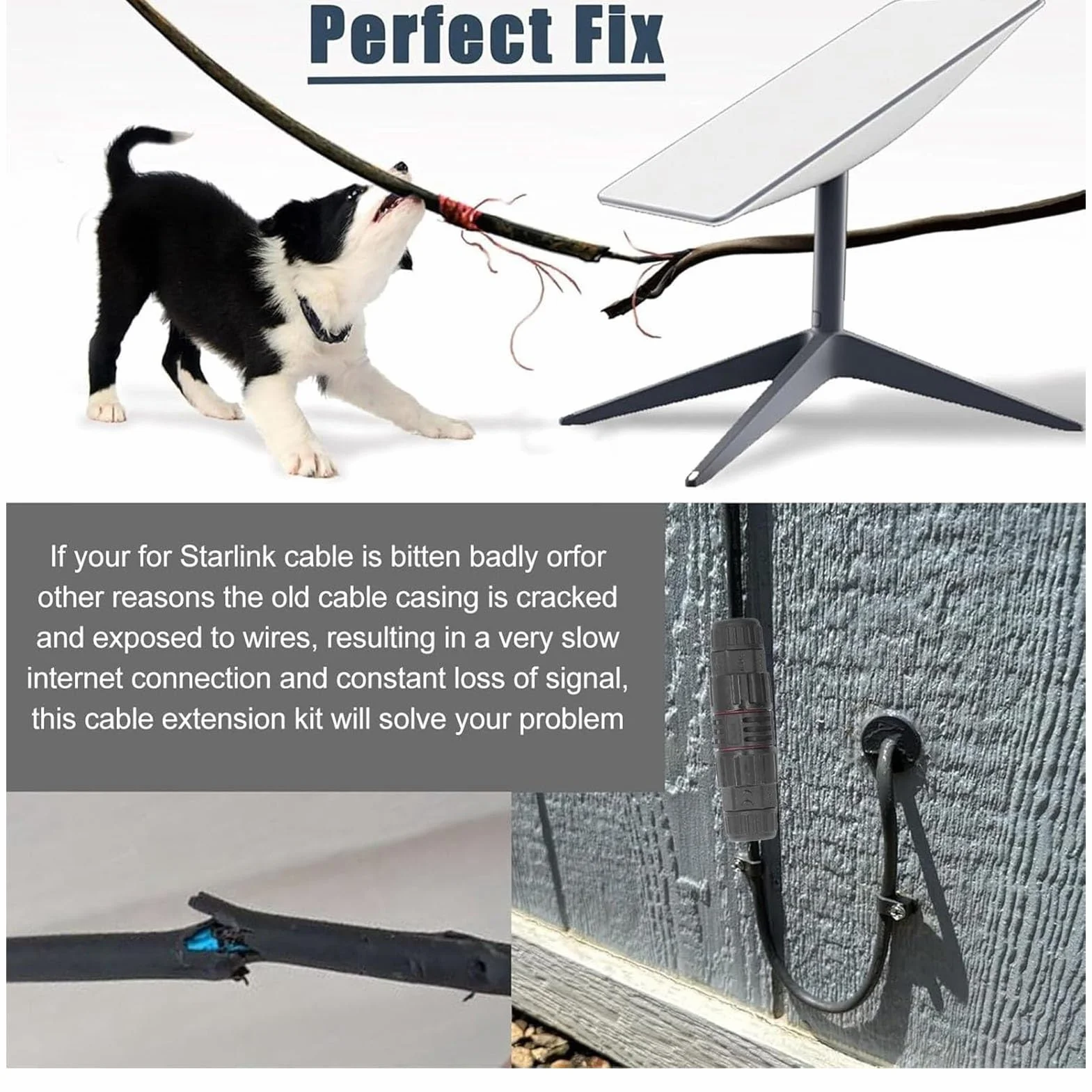 Marhynchus Kabel Adaptera z wtyczką SPX na żeński Adapter RJ45, szybkość Transmisji 1200 Mb/s Wymiana Przewodu Połączeniowego Ethernet Wodoodporna Konstrukcja dla Anteny Talerzowej (100 stóp/30 m)