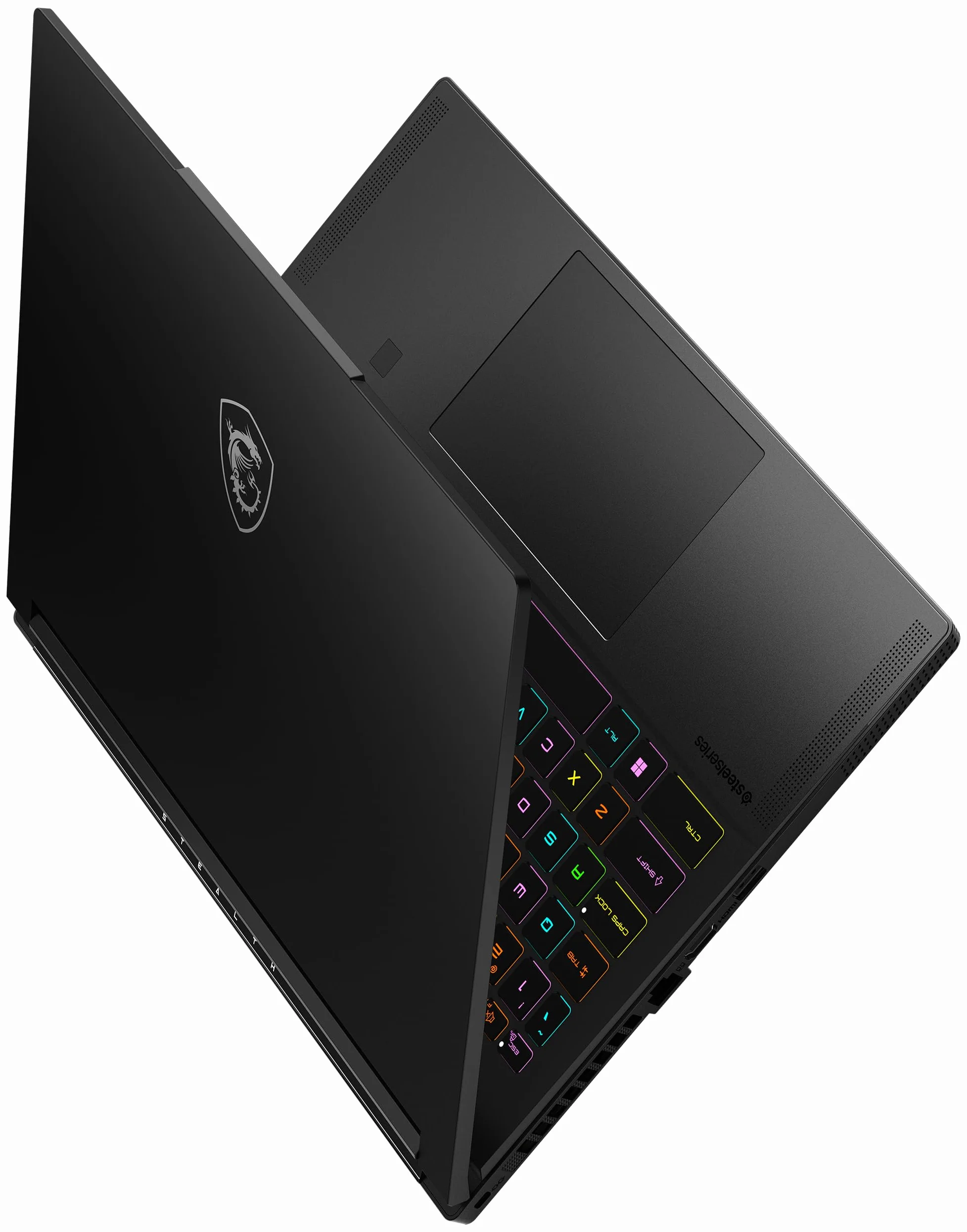 MSI Stealth A16 AI+ laptop gamingowy, wyświetlacz OLED 16" QHD+ 240 Hz, AMD Ryzen™ AI 9 HX 370, NVIDIA GeForce RTX 5070 Ti, 32 GB LPDDR5X, 2 TB SSD, Windows 11 Home, klawiatura QWERTZ, A3XWHG-044