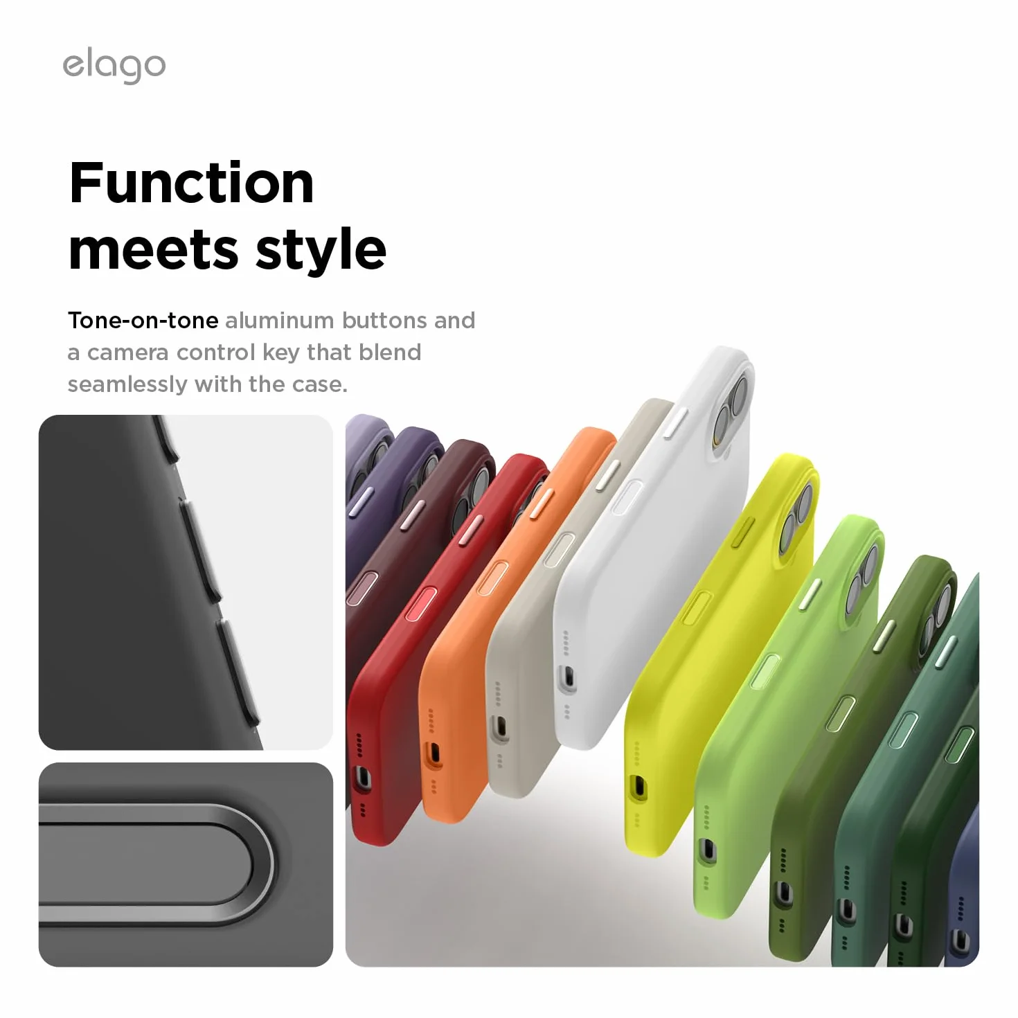 elago Magnetyczne Etui Silikonowe Kompatybilne z iPhone 17 6.3” MagSafe, Ochronna Obudowa Odporna na Wstrząsy