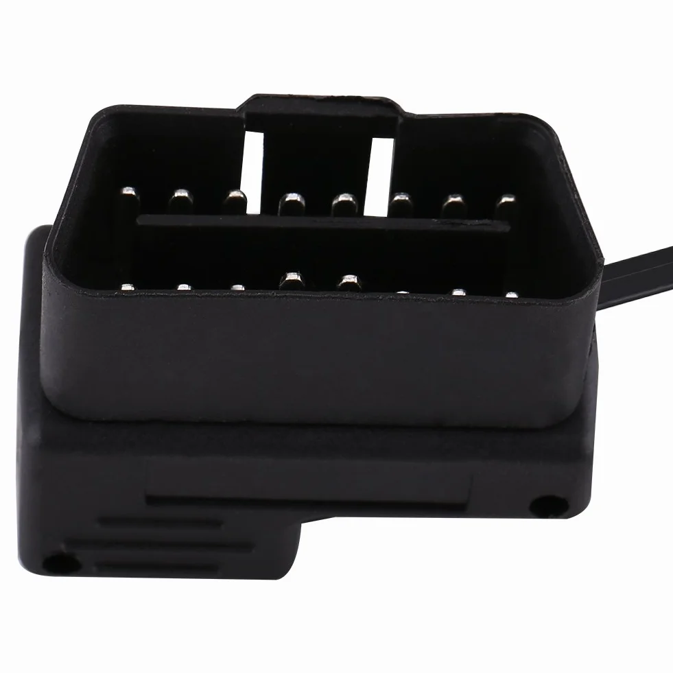 DEWIN Kabel OBD2 USB, 180 cm Auto OBD-II OBD2 EOBD 16-stykowy przedłużacz diagnostyczny do mini kabla USB
