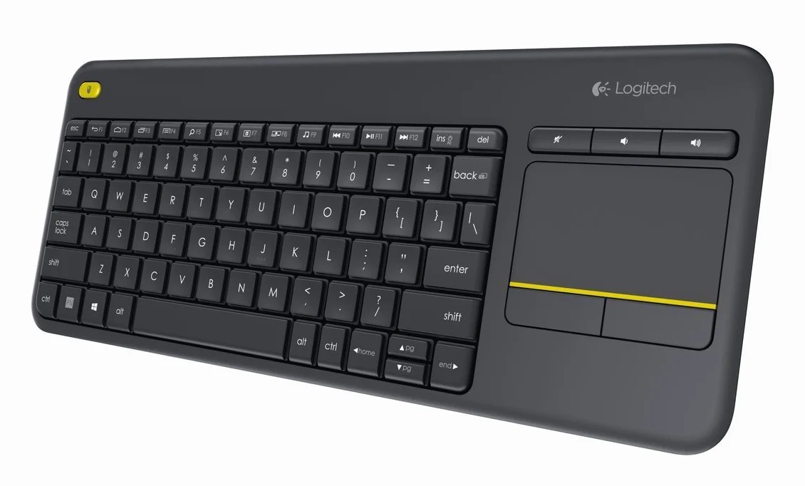 Logitech K400 Plus Bezprzewodowa Klawiatura do TV | QWERTY układ pan-nordycki - Czarny