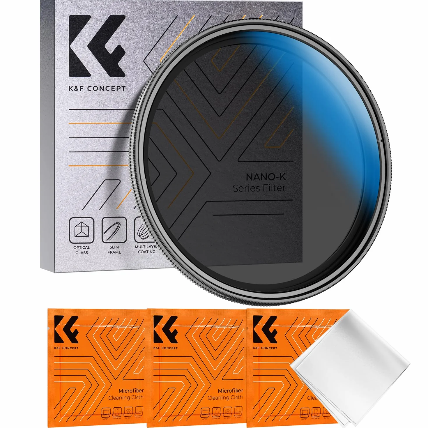K&F CONCEPT Nano-K seria ND filtr 77 mm zmienny filtr szary ND2-32 (1-5 poziomów przysłony)
