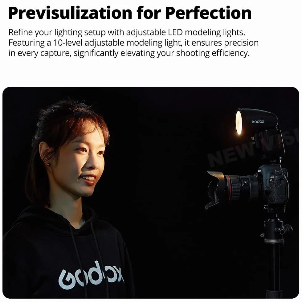 Godox V1Pro C lampa błyskowa z okrągłą głowicą 2,4 G X bezprzewodowa HSS 76Ws E-TTL litowo-jonowa okrągła głowica lampa błyskowa z zewnętrzną lampą błyskową SU-1 dla Canon