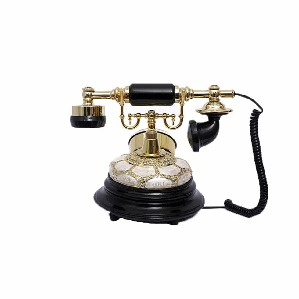 Telefon Stacjonarny Do Domu I Biura, Telefon Z Tarczą Obrotową, Telefon Stacjonarny W Stylu Retro, Telefon Stacjonarny Do Domu I Wystroju Wnętrz, Czarne, Kreatywne T