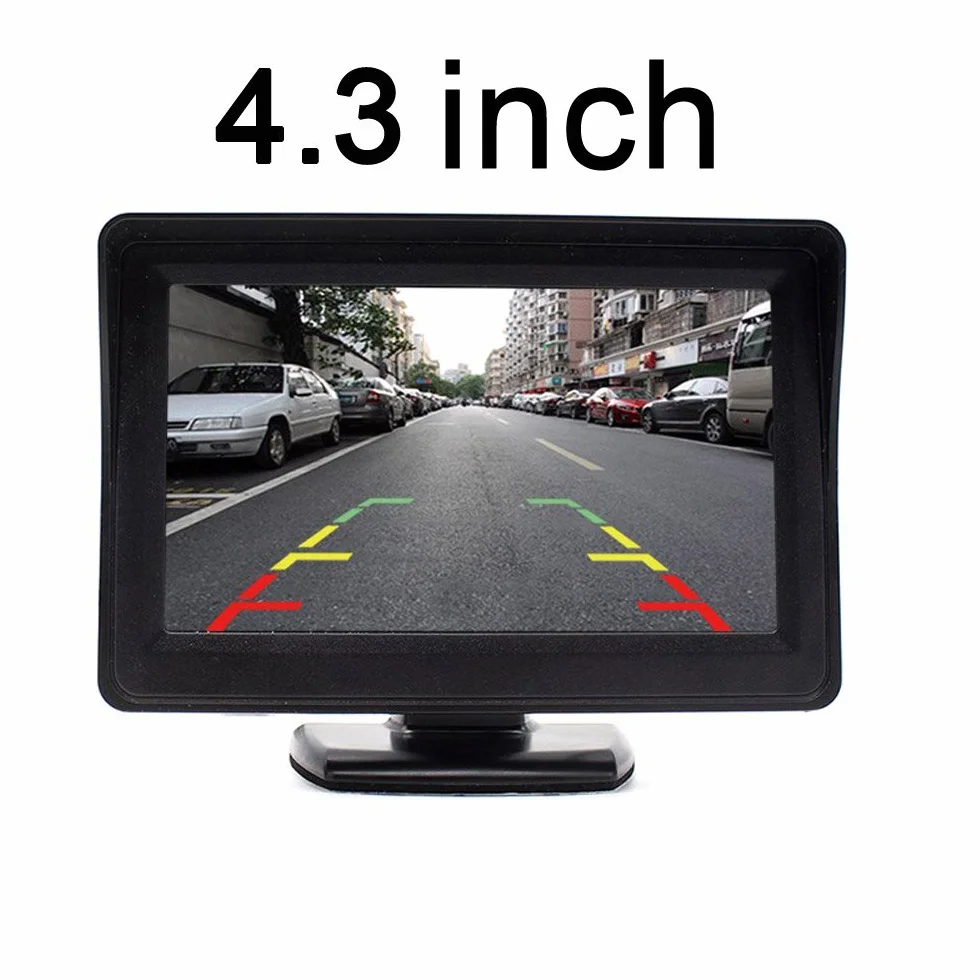 kamera cofania, światło hamowania, widok tylny, noktowizor + monitor Stand-Alone, wyświetlacz deski rozdzielczej o przekątnej 10,9 cm (4,3 cala) do samochodów dostawczych Benz Sprinter VW Crafter T5 (model 3 = kamera + monitor LCD 4,3")