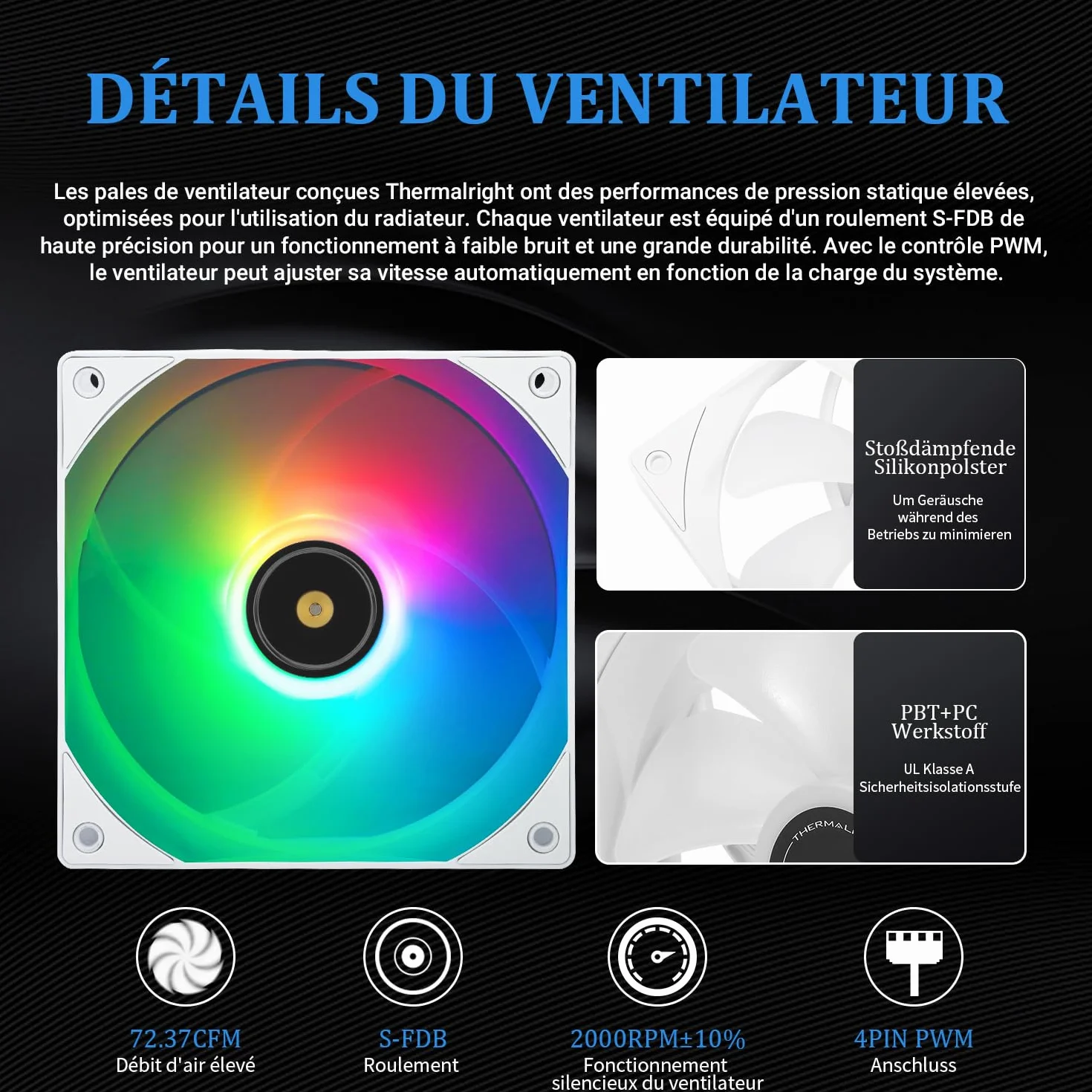 Thermalright Frozen Night 360 WHITE ARGB wodny system chłodzenia procesora 360 z 3 podwójnymi wentylatorami 120 mm PWM, S-FDB V2, pasuje do AMD/AM4, Intel LGA 1700/1150/1151/1200/2011/2066