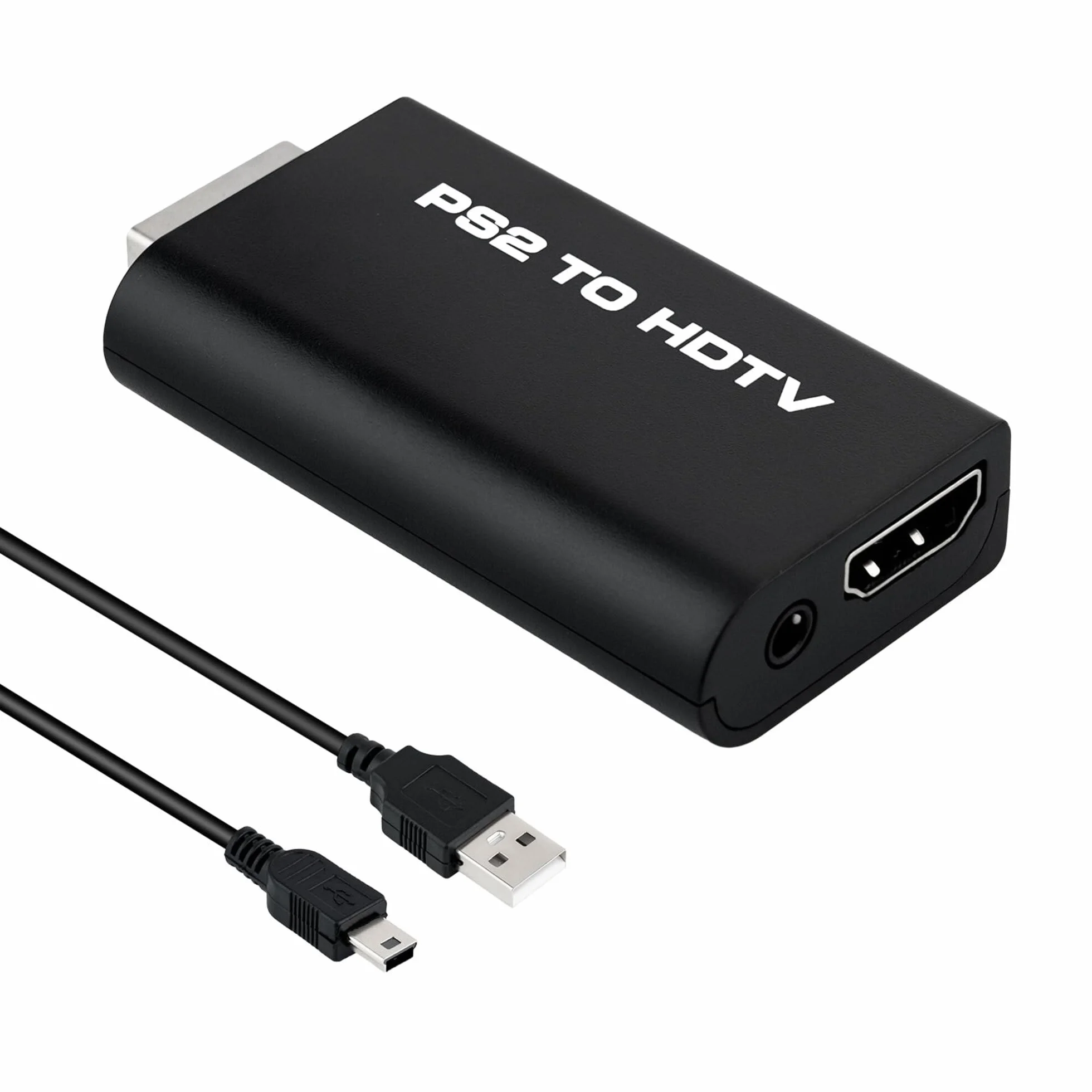 Mcbazel PS2 do HDMI Audio Video Adapter Konwerter z 3,5 mm wyjściem audio dla HDMI TV