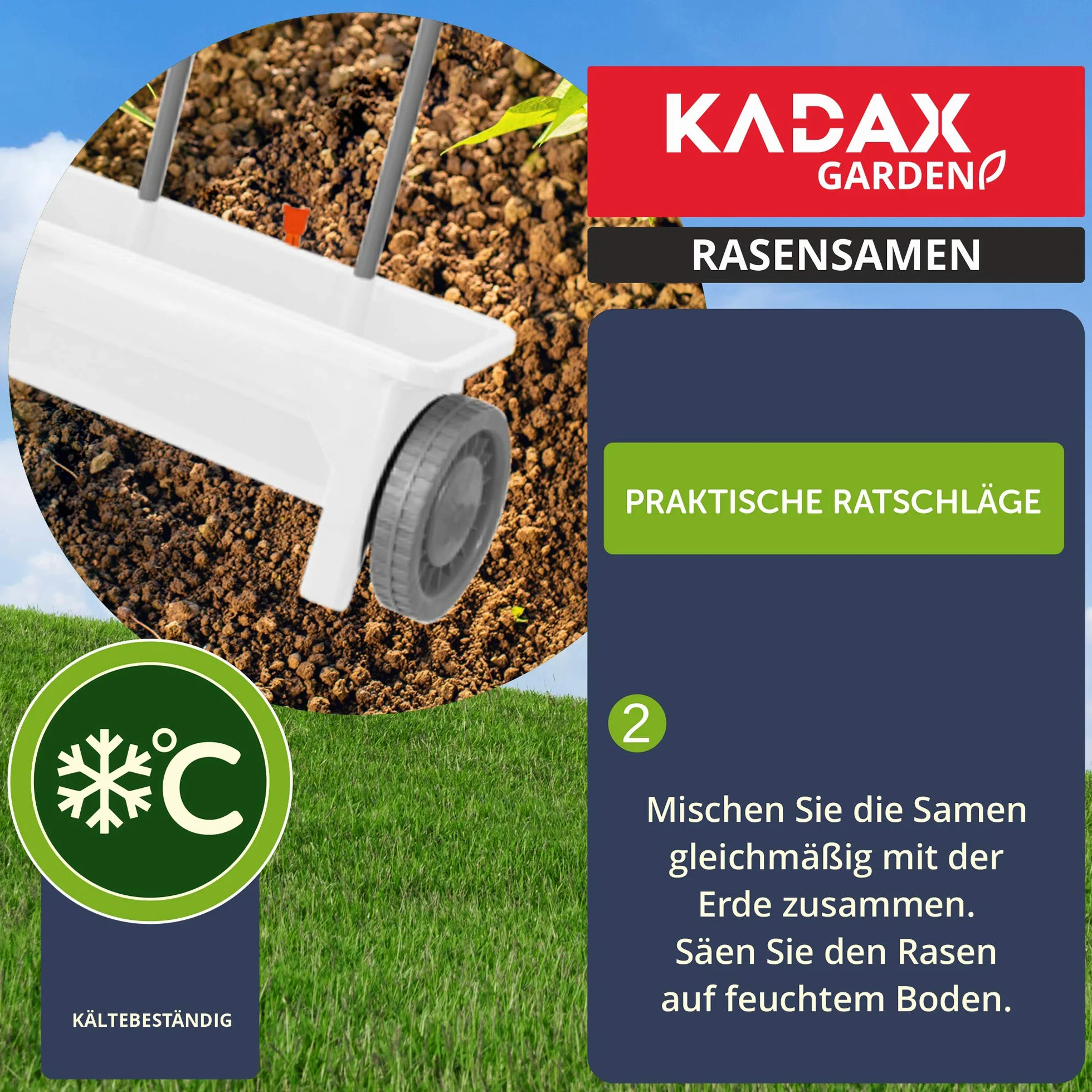 KADAX mieszanka nasion trawy uniwersalna 400 m² 10 kg