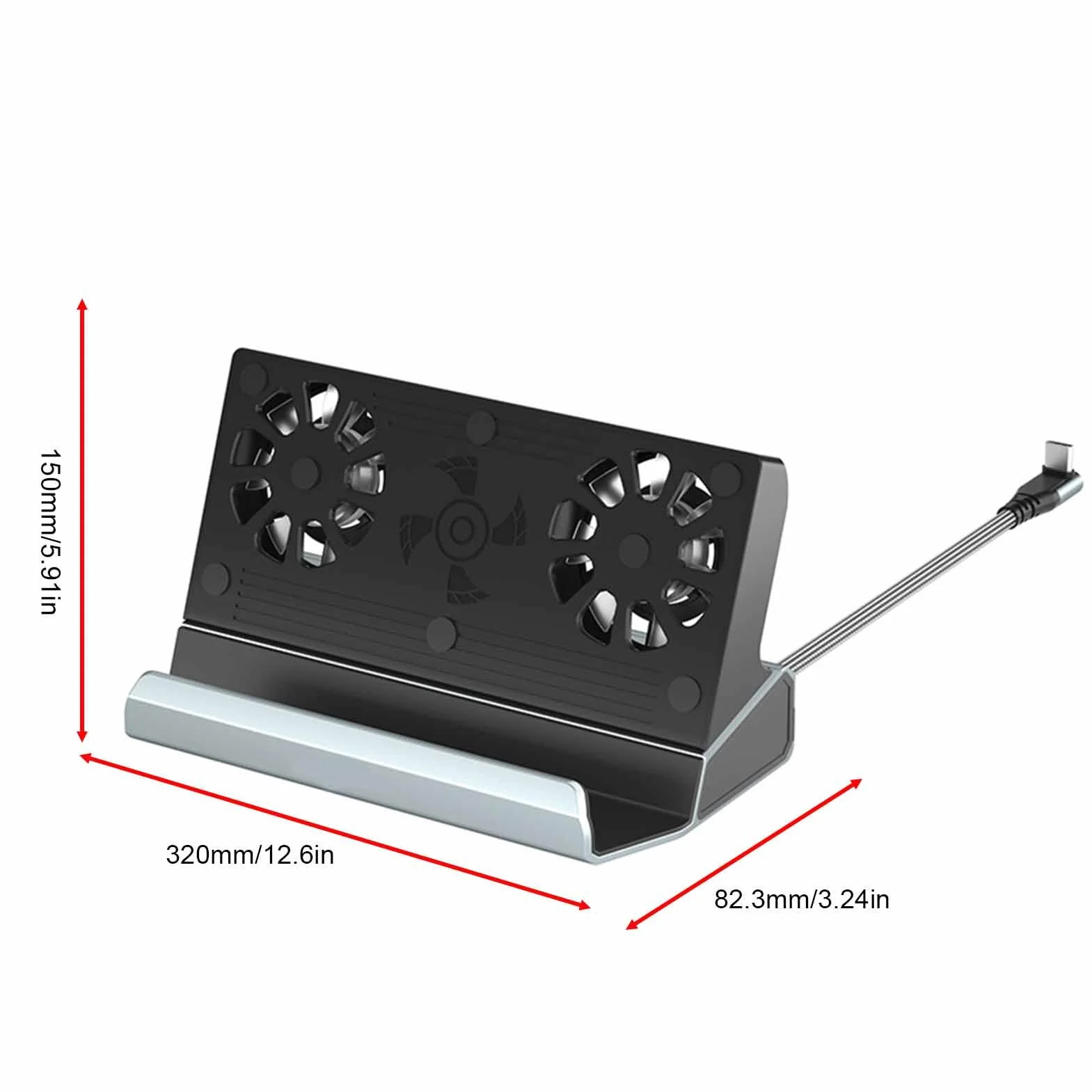Stacja Dokująca Konsoli do Gier 10 W 1 Podwójne Wentylatory PD 3.0 100 W, USB 3.0 2.0 4K 60 Hz, Idealna do Serii X S