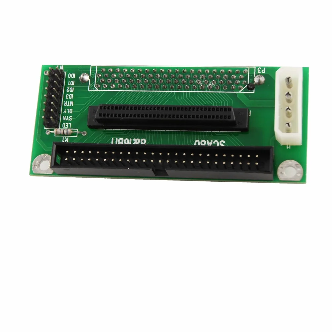 Ruilogod Komputer SCA 80-pin na 68-Pin SCSI/IDC 50-Pin Adapter