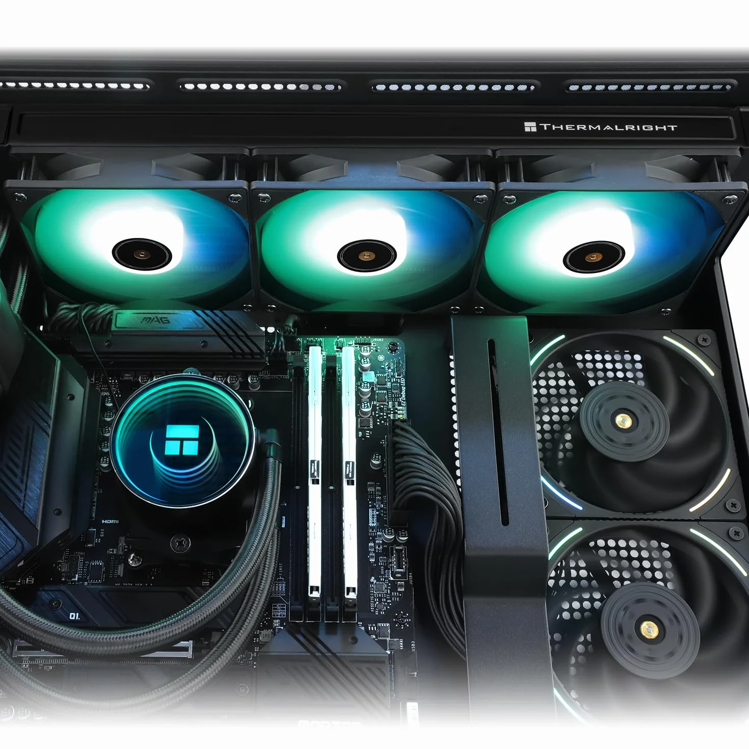 Thermalright TR Frozen Notte 360 ARGB V2 Chłodząca Woda CPU, 3 Wentylatory PWM 2000 Obr./min, Intel LGA 1851/115X/1200/2011, AMD AM4/AM5, Radiator 397x120x27mm
