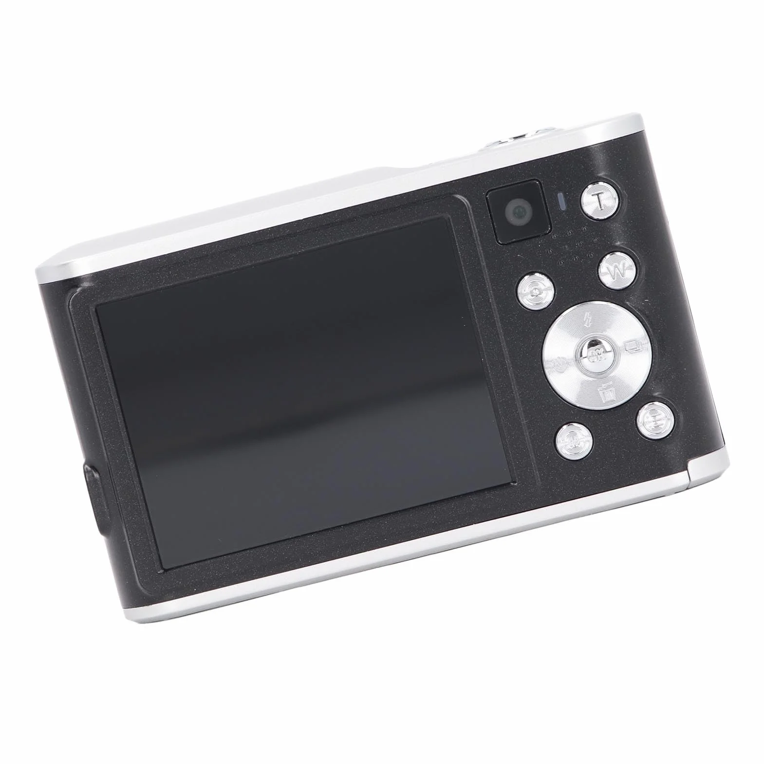 Kompaktowy Aparat Cyfrowy 48 MP 4K Ultra HD z Dwoma Obiektywami, Autofokusem, Wyświetlaczem IPS do Selfie, do Podróży i Ukończenia Studiów (BLACK)