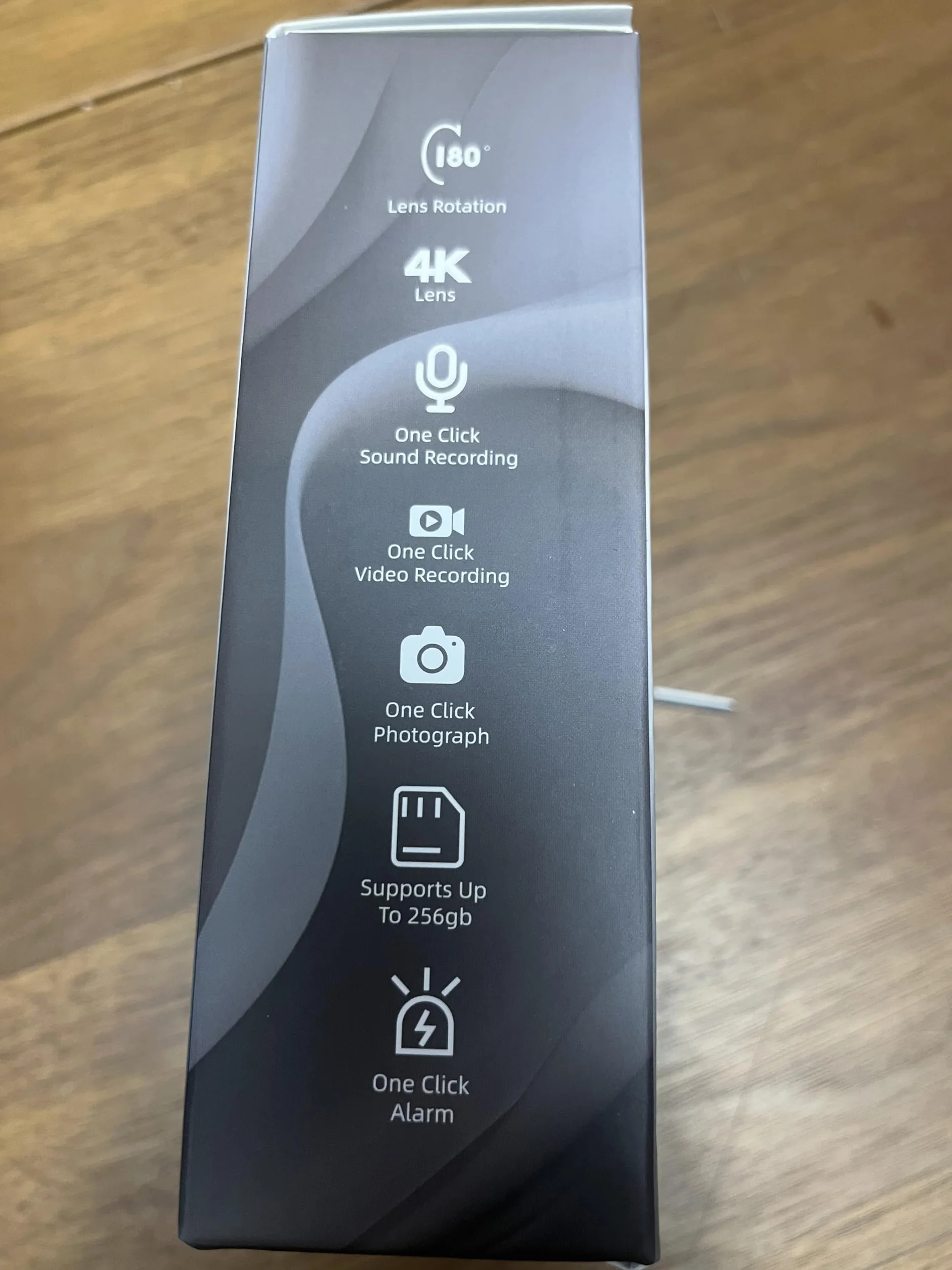 Kamera Bodycam 4K 4K 128 GB z obrotową soczewką 180°, kamera sportowa z akumulatorem 6 godzin, noktowizor, przenośna kamera dla zwierząt domowych, do biura, do pracy w zakresie bezpieczeństwa