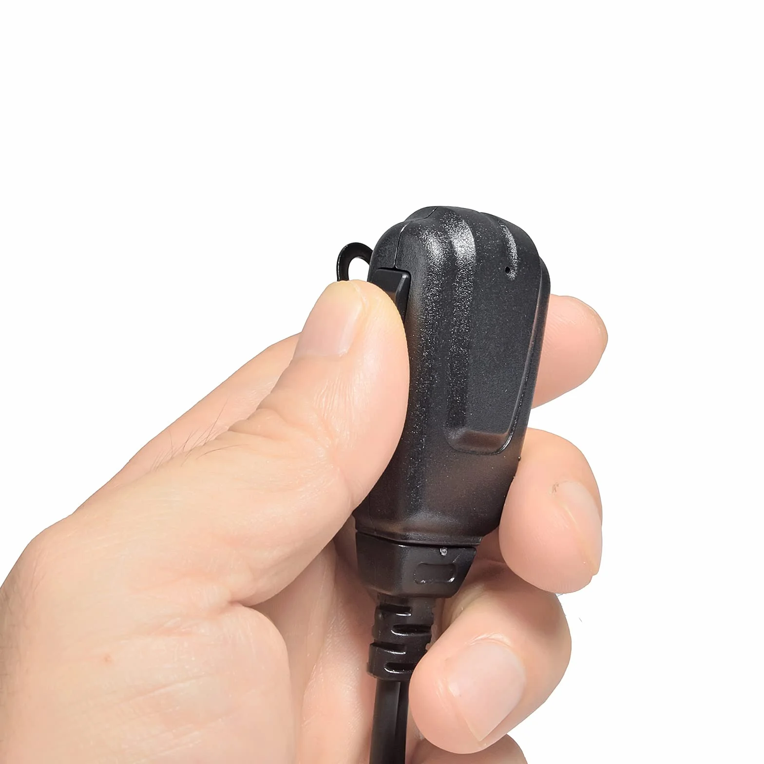 Zestaw słuchawkowy radiowy kompatybilny z Retevis Baofeng UV5R Kenwood TK250 Walkie Talkie Headset z PTT i mikrofonem (czarny G, 10 sztuk)