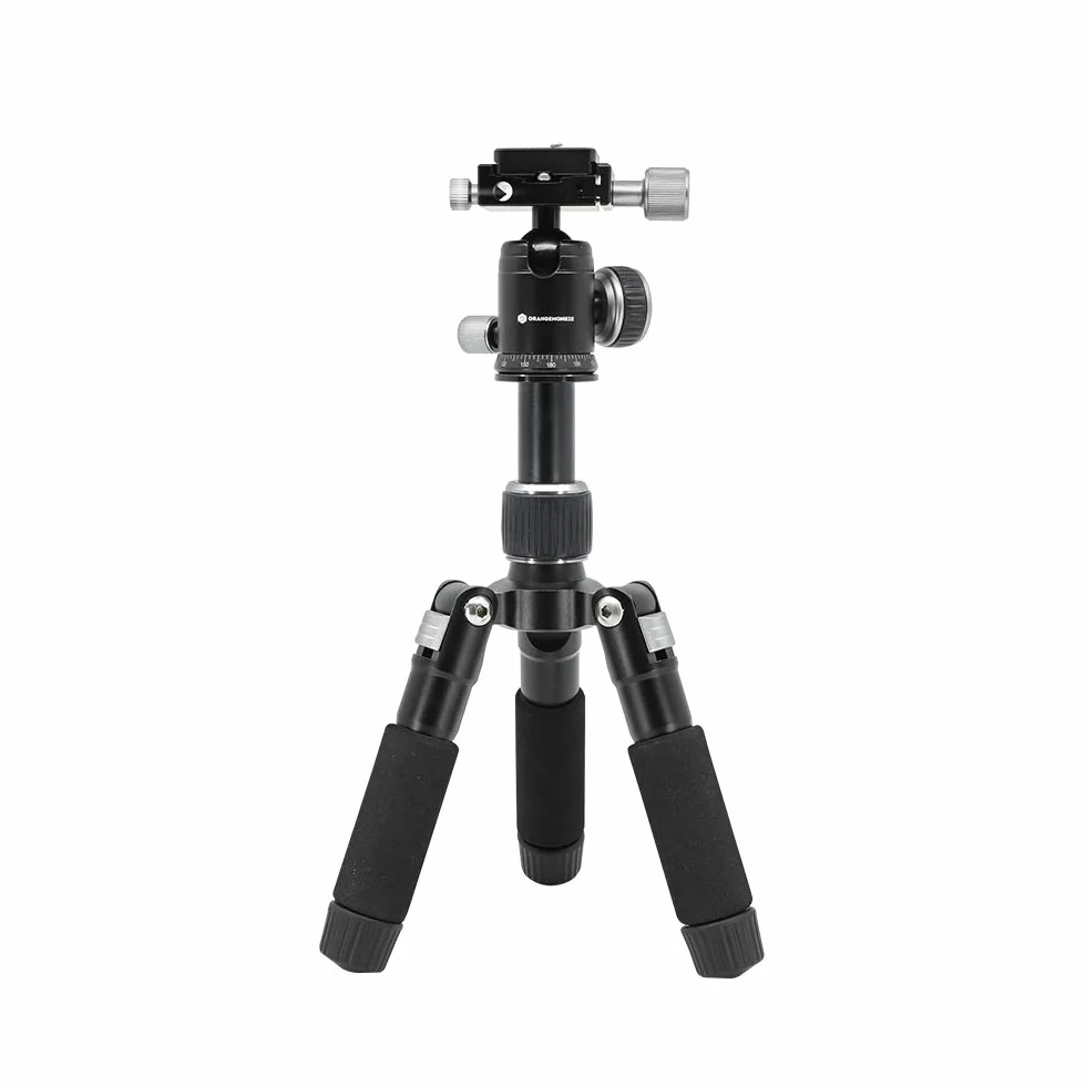 TRIPOD50V (Pan Bar w zestawie/lekki wytrzymały aluminiowy uchwyt na aparat przenośny statyw z antypoślizgowymi stopami/kompatybilny z iPhonem, telefonem z systemem Android, DSLR dla YouTube Video) firmy ORANGEMONKIE