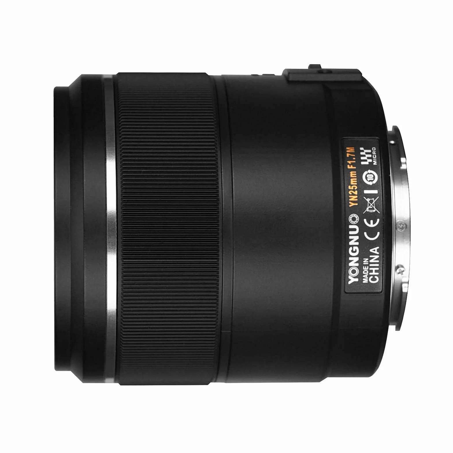 YONGNUO YN25mm F1.7M Autofocus Standardowy obiektyw Prime do mocowania mikro cztery trzecie, kompatybilny z aparatami Olympus Panasonic