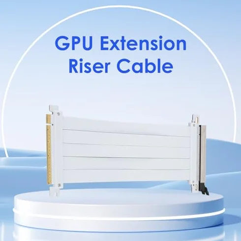 PCIE 5.0 X16 Kabel riser, PCB 128 Gb/s, szybki elastyczny przedłużacz GPU adapter riser kompatybilny z 4.0 3.0 2.0 1.0 (20 cm)