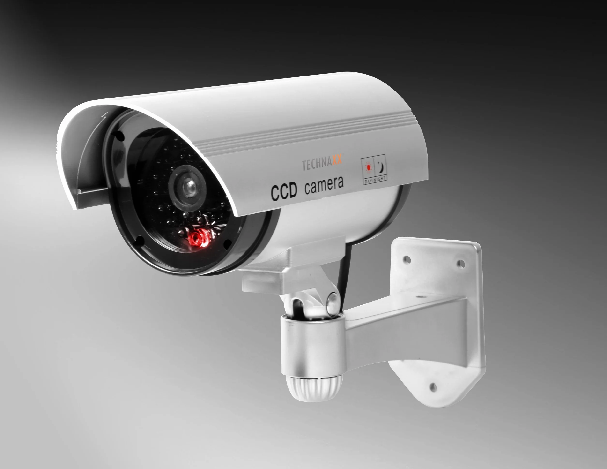 Technaxx TX-18 Atrapa kamery CCD (3 x śruby, 3 x kołki), (szer. x wys. x gł.) 80 x 170 x 210 mm