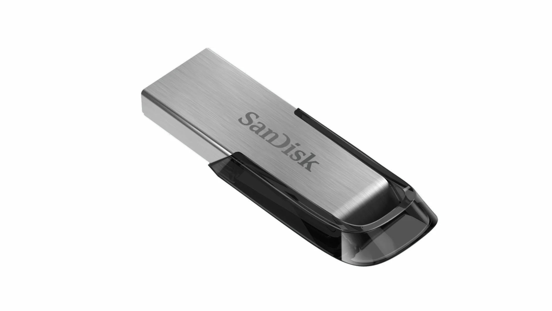 Sandisk Ultra Flair SDCZ73-128G-G46 Pendrive, Srebrny/Czarny, 128GB