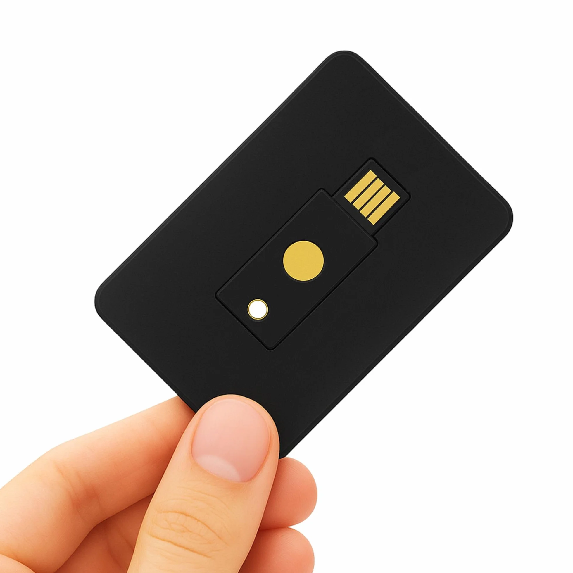 Stojak na karty do YubiKey 5 NFC i 5C NFC - Etui ochronne i uchwyt na karty z gniazdem zapobiegającym zgubieniu portfela, plecaka i etui na karty (klucz bezpieczeństwa nie wchodzi w zakres dostawy) (1