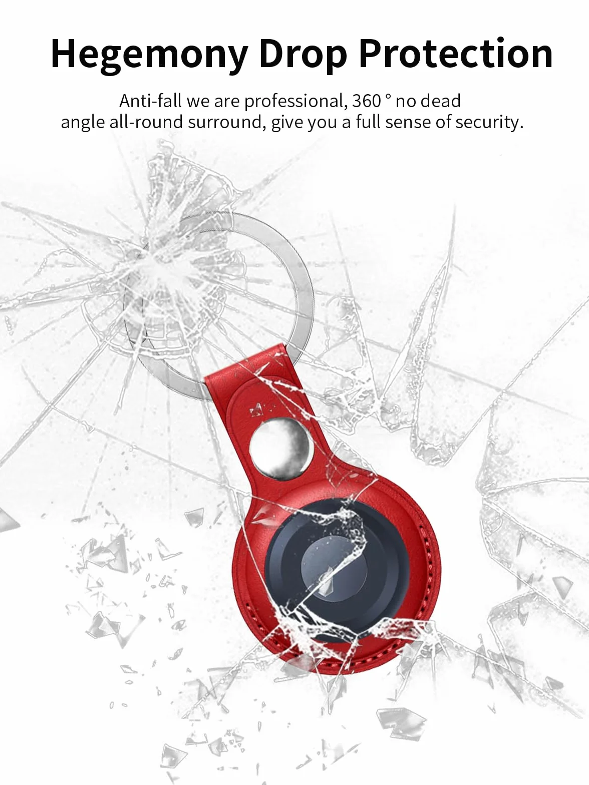 2-pak etui ochronne do telefonu Motorola Moto Tag Smart Anti-Loss Tracker silikonowy breloczek do kluczy – trwałe i stylowe pokrycie, wodoszczelne, odporne na upadki, czerwone