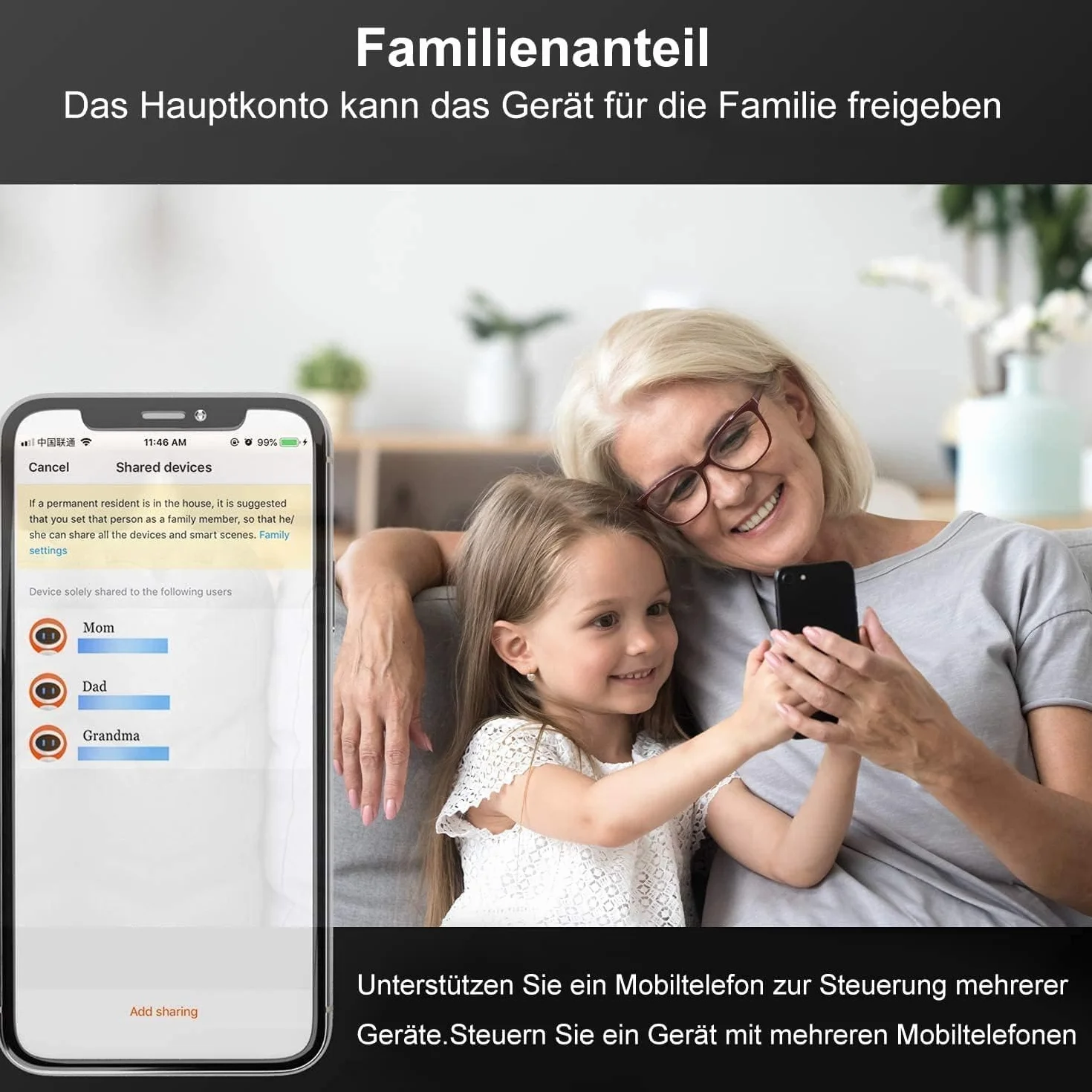 UseeLink Matter inteligentna listwa zasilająca 16 A, z 4 wyjściami AC i 2 portami USB, kompatybilna z Alexa, Google Assistant, zdalnym sterowaniem i ochroną przed przepięciem