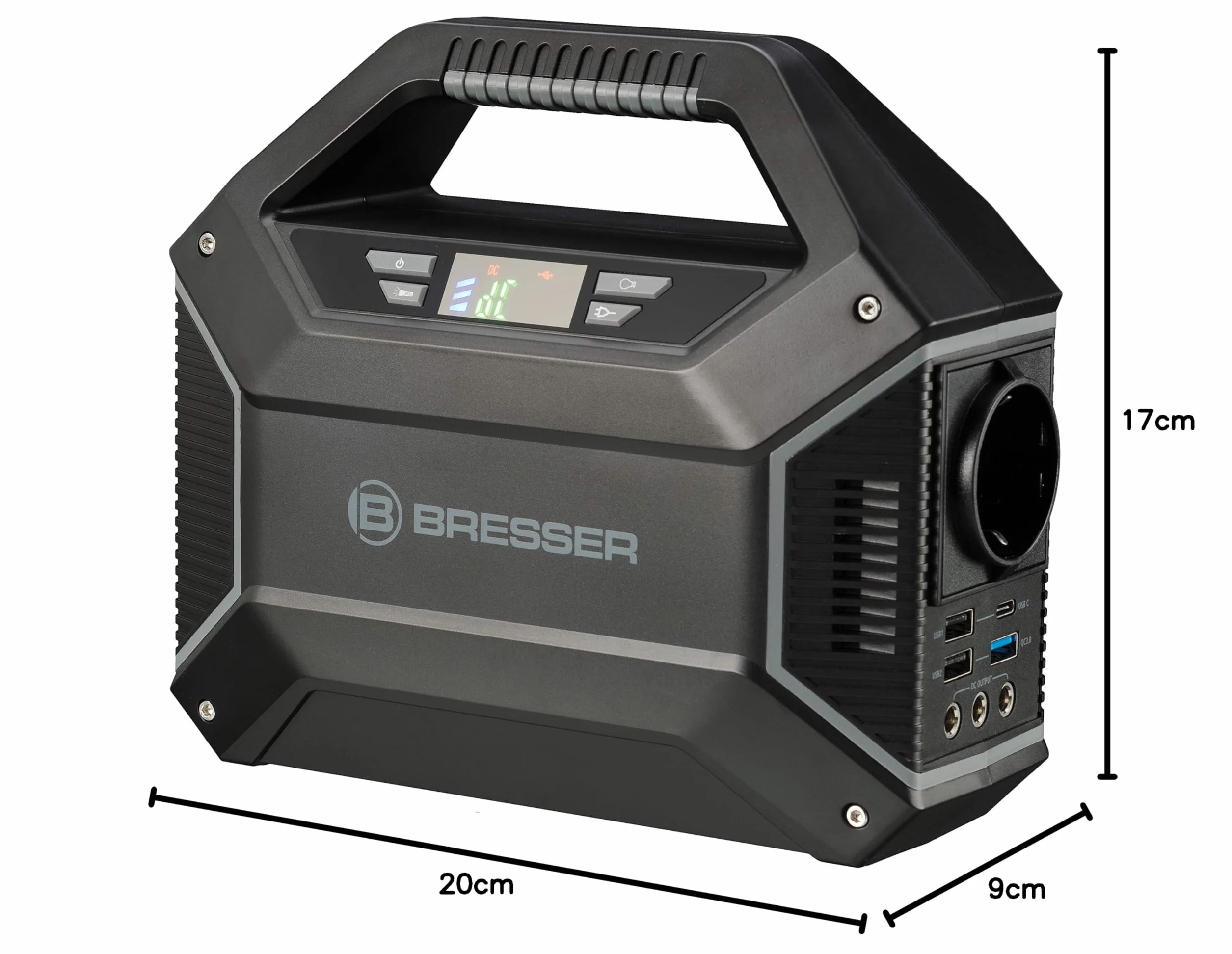 Bresser 3810000 Powerbank, Czarny, 12 V