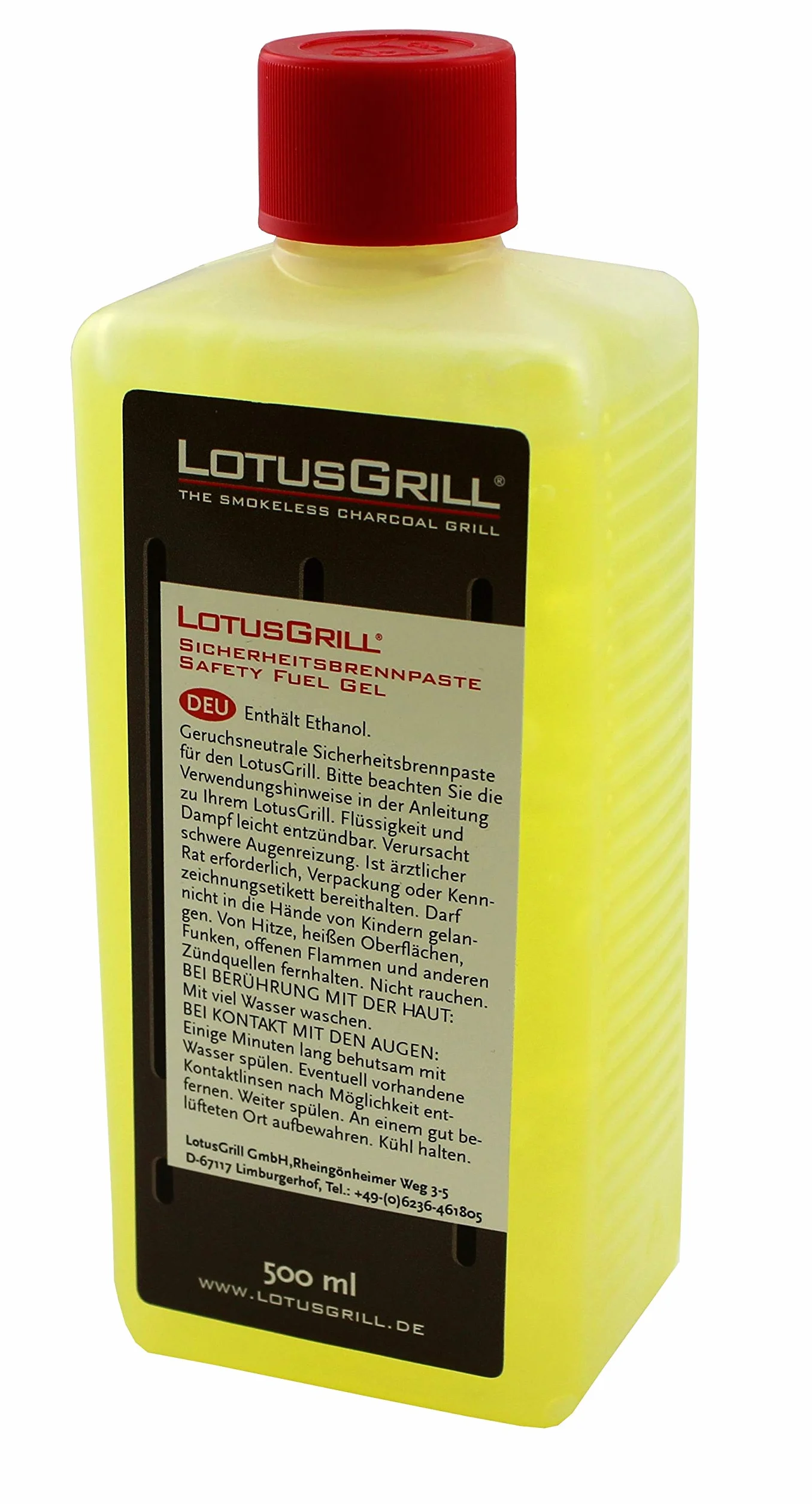 LotusGrill pasta do rozpalania 500 ml! w ekonomicznym rozmiarze rodzinnym – specjalnie zaprojektowana do grilla na węgiel drzewny lub grilla stołowego o niskiej emisji dymu