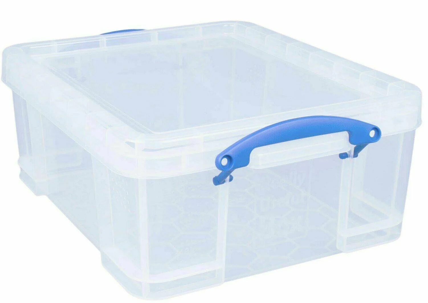 Really Useful Box 3 x 18 Liter - 480 x 390 x 200 mm - für 93 CDs / 44 DVDs - transparent