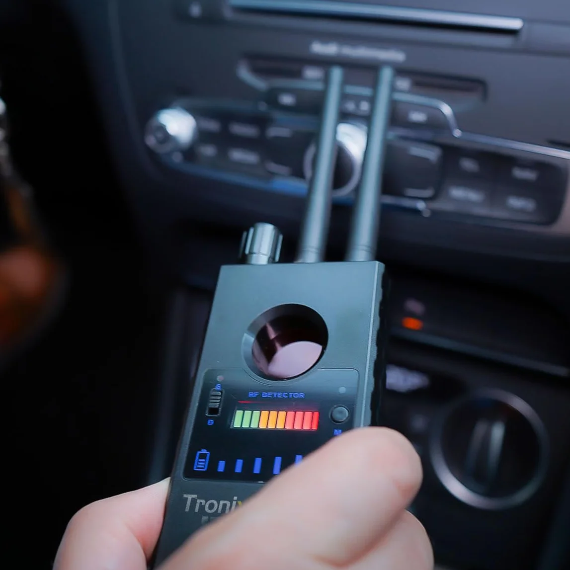 Wydajny skaner wykrywający mikrospy gsm i RF, ukryte kamery, bezprzewodowe urządzenia słuchowe i lokalizatory GPS, łatwy w użyciu profesjonalny podwójny skaner